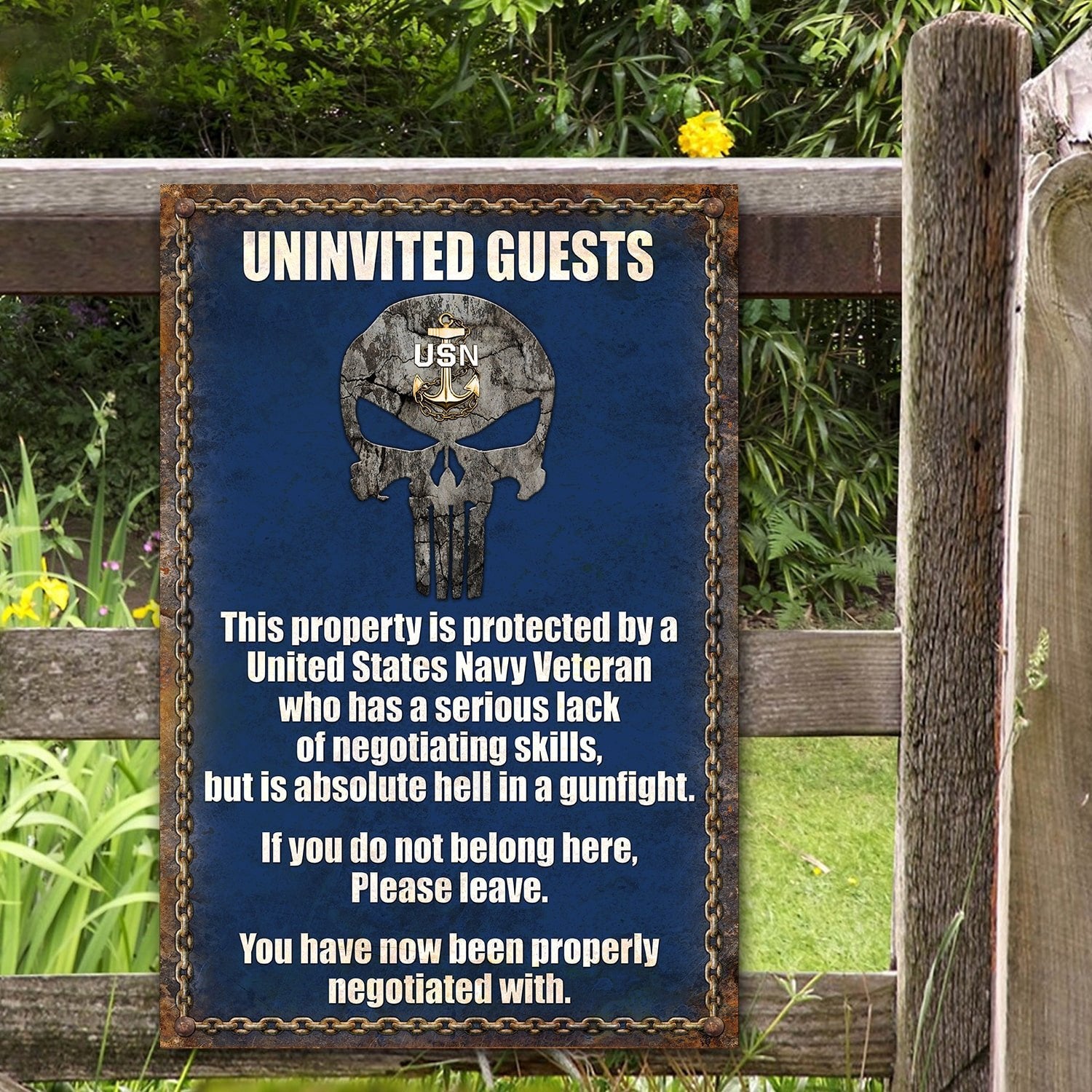 Premium U.S Veteran Metal Sign PVC060502