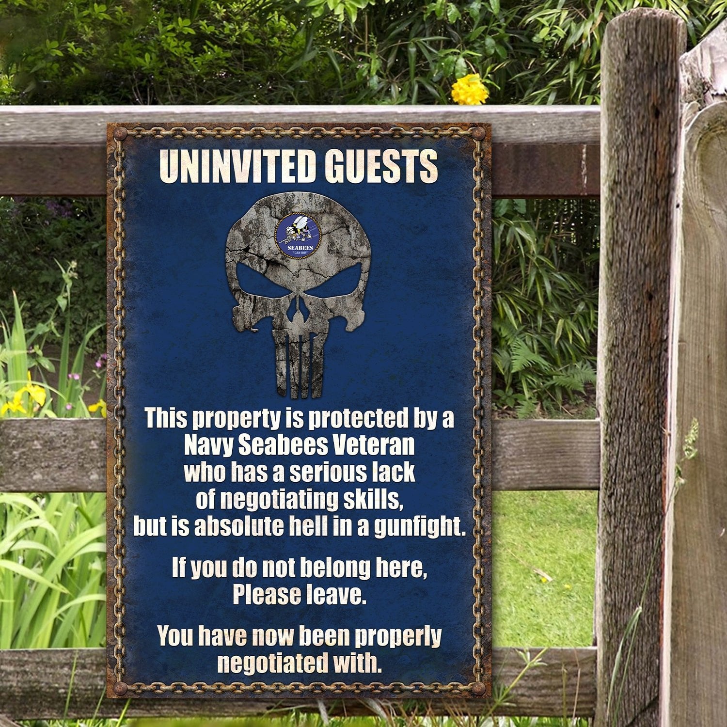 Premium U.S Veteran Metal Sign PVC060502