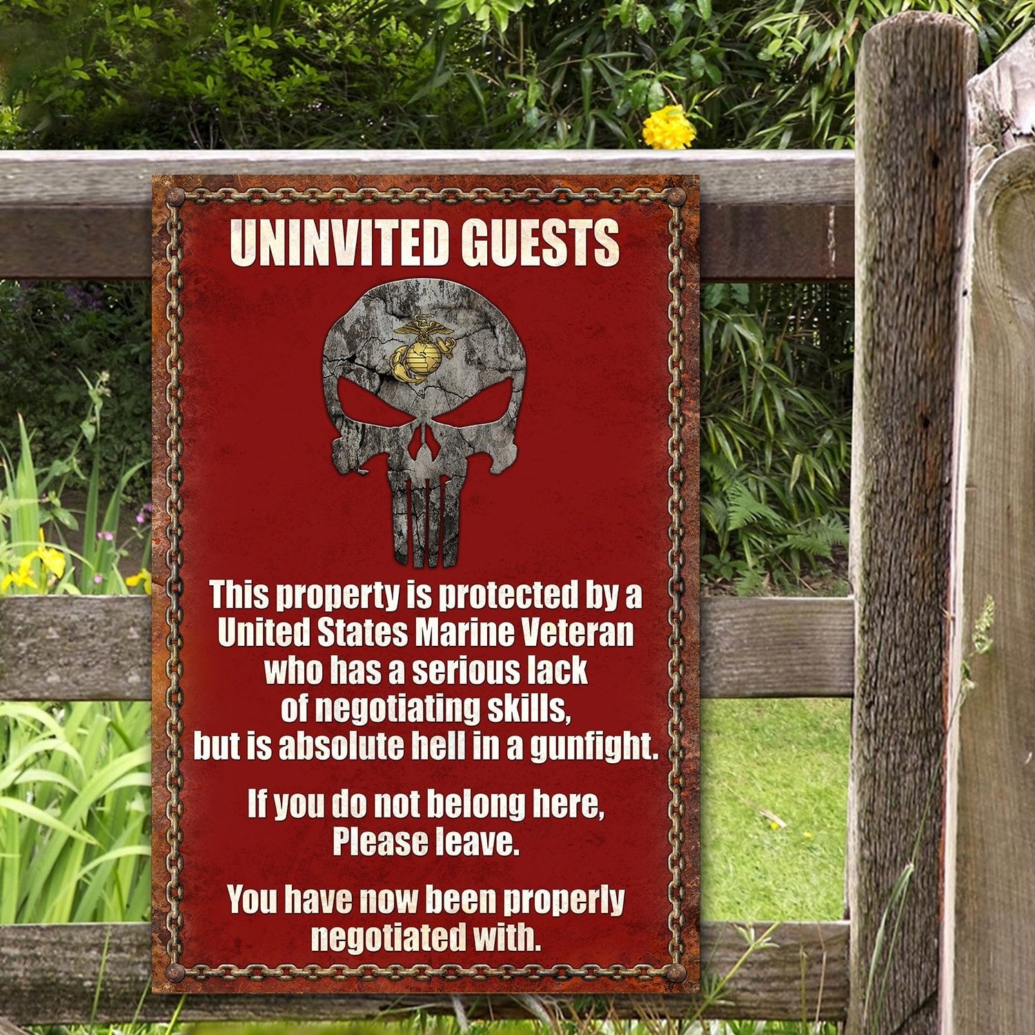 Premium U.S Veteran Metal Sign PVC060502