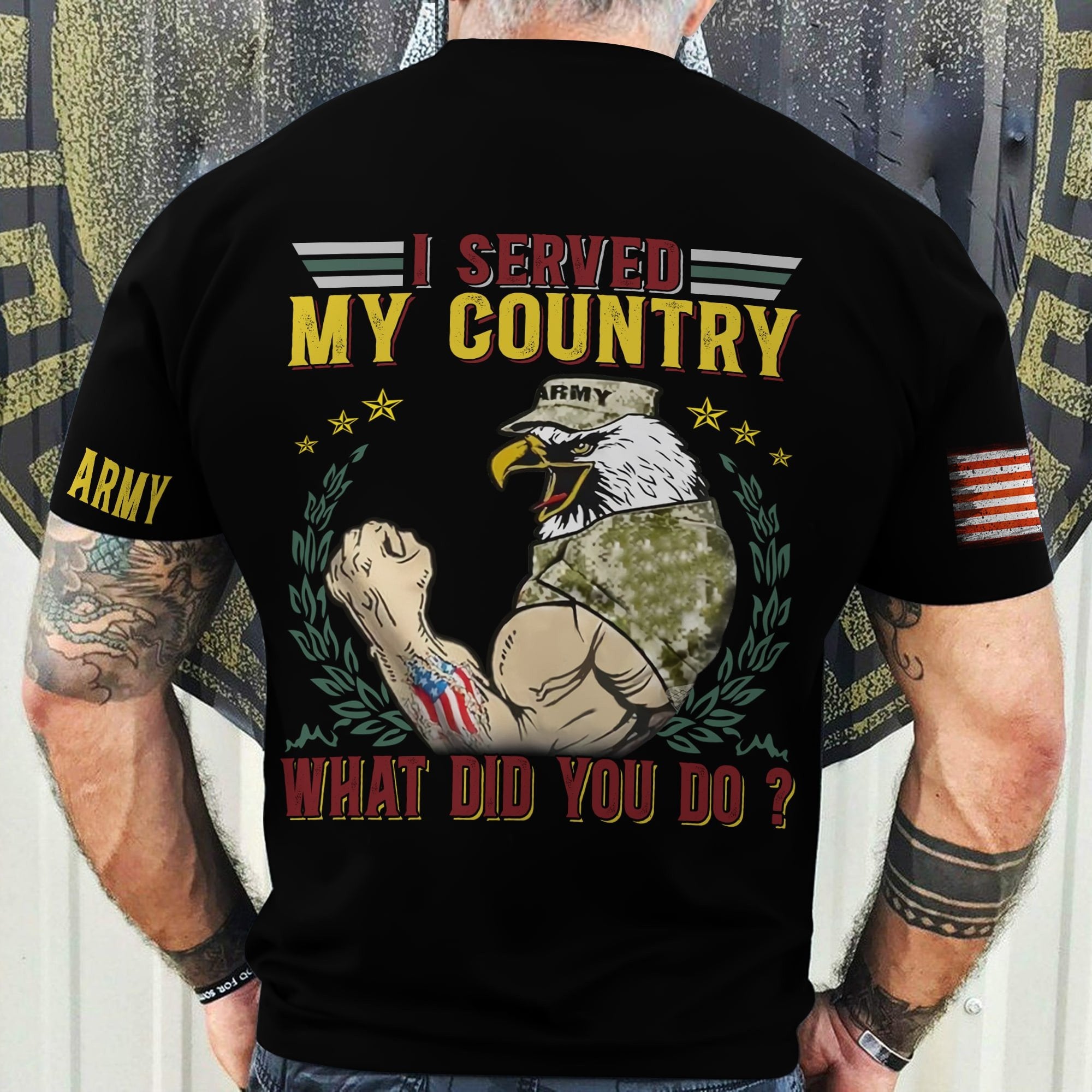 Premium I Served My Country U.S Veteran T-Shirt PVC010802