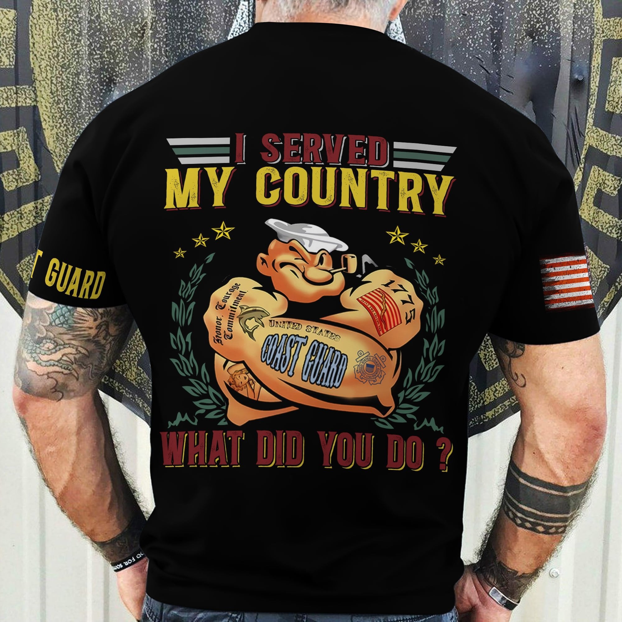 Premium I Served My Country U.S Veteran T-Shirt PVC010802