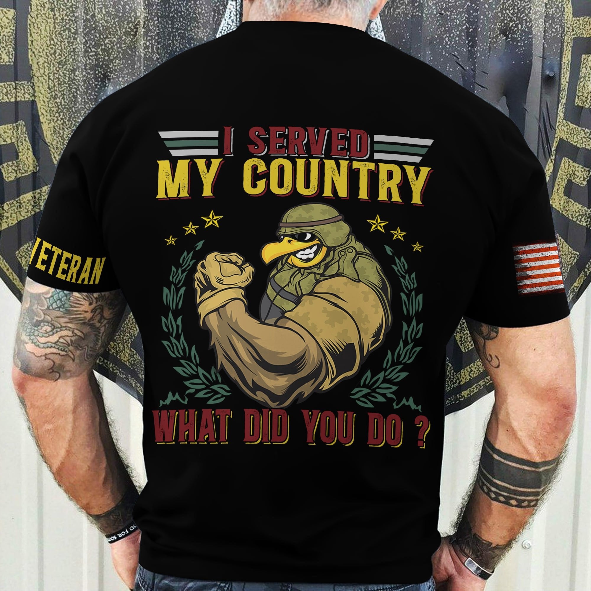 Premium I Served My Country U.S Veteran T-Shirt PVC010802