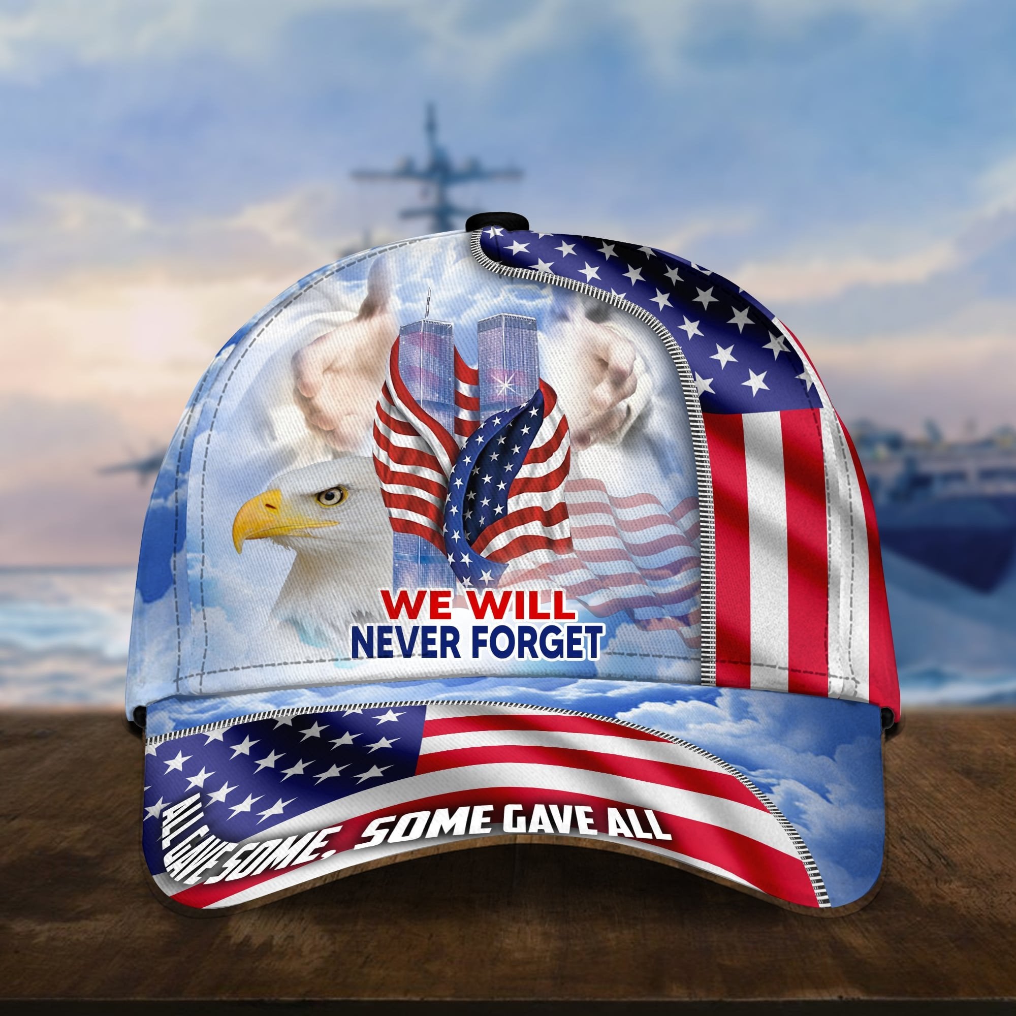 Premium We Will Never Forget U.S Veteran 3D Cap PVC110702