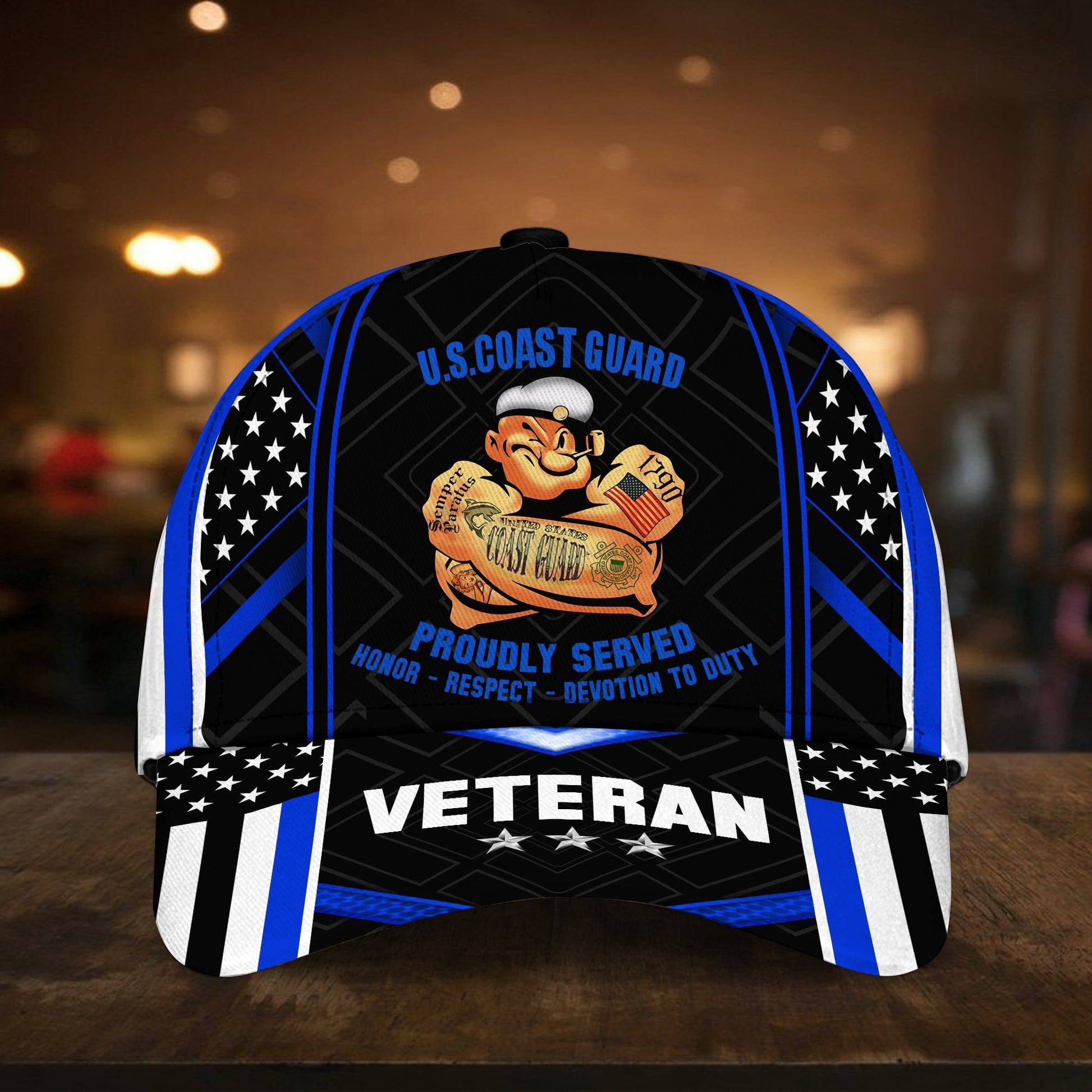 US Veteran Proudly Served Multiservice Cap PVC010703