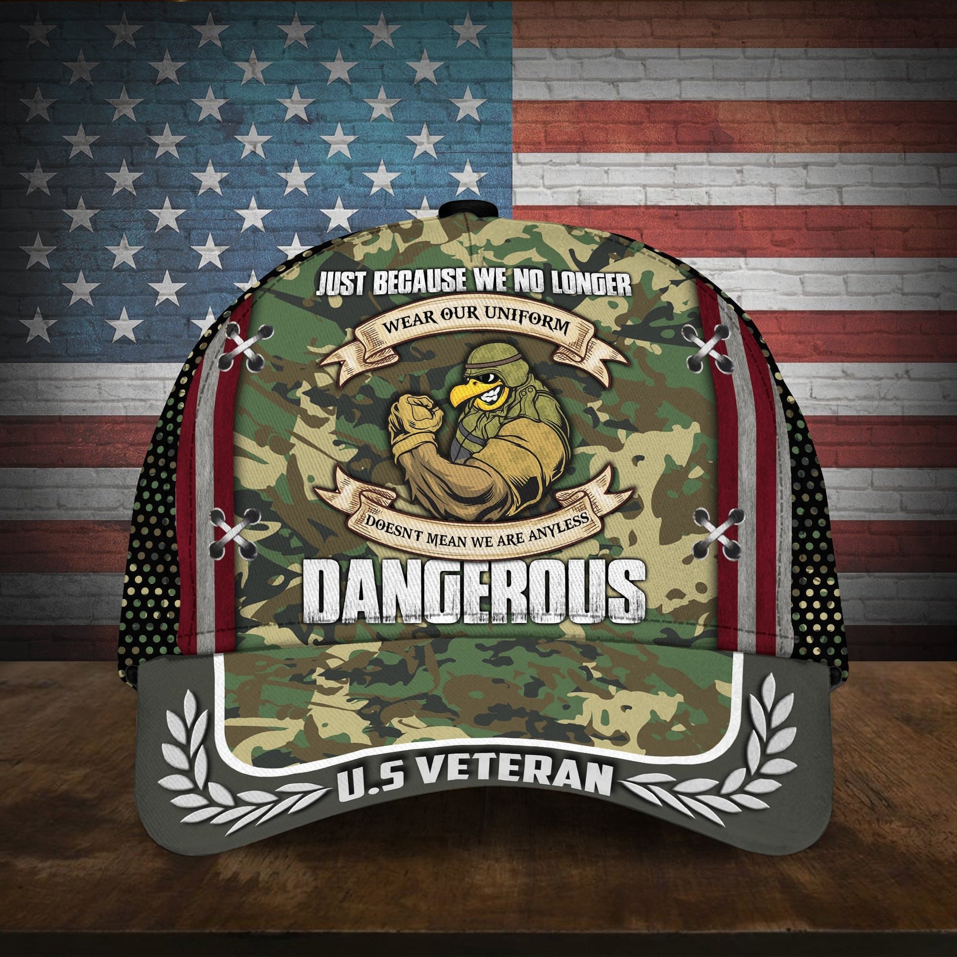 Just Because We No Longer Multiservice U.S Veteran Cap MH110702