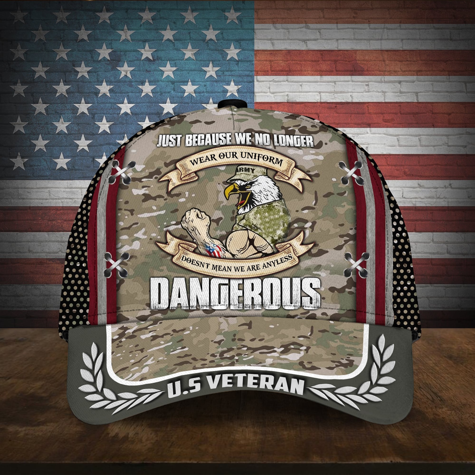 Just Because We No Longer Multiservice U.S Veteran Cap MH110702
