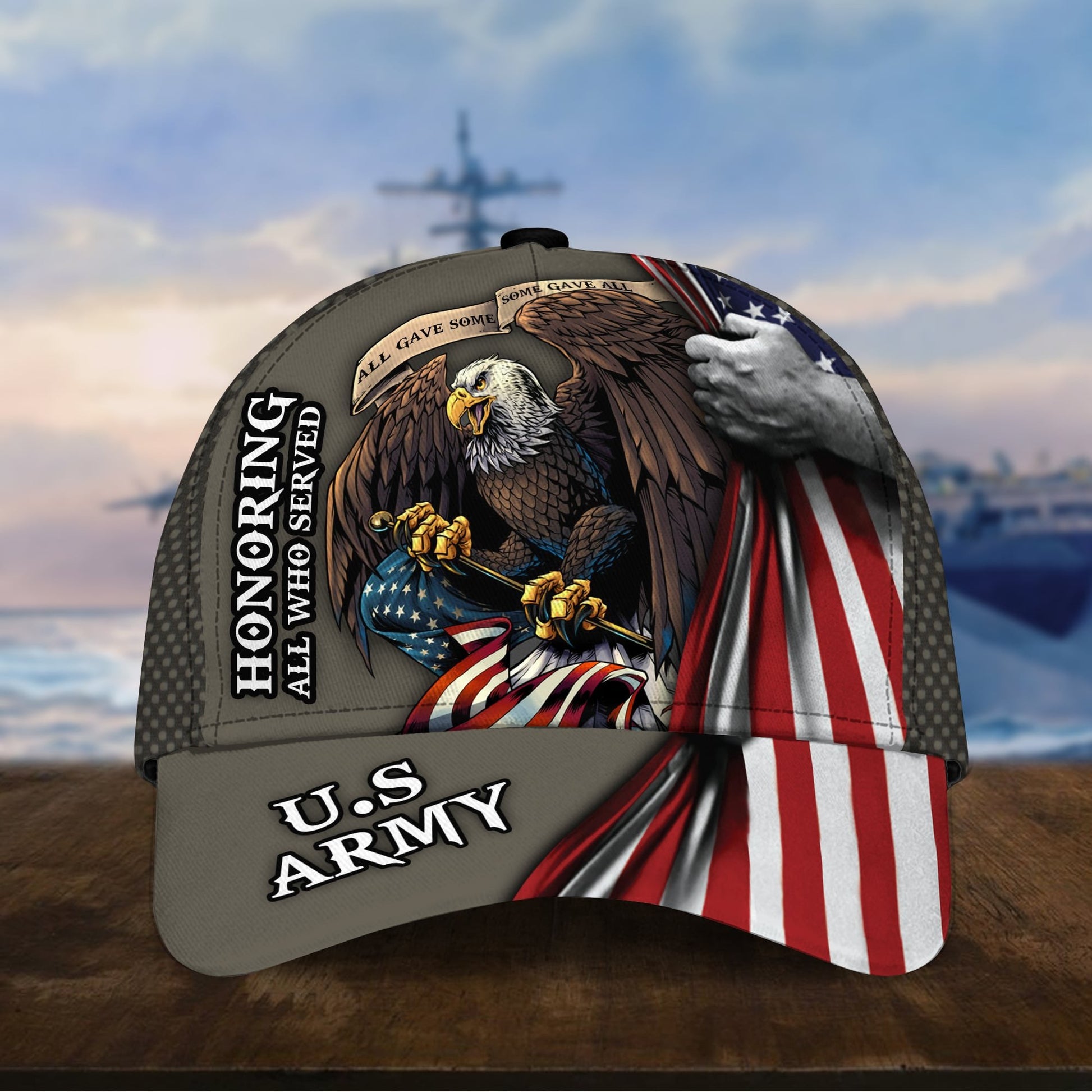 Premium Honoring All Who Served U.S Veteran Cap MH020604