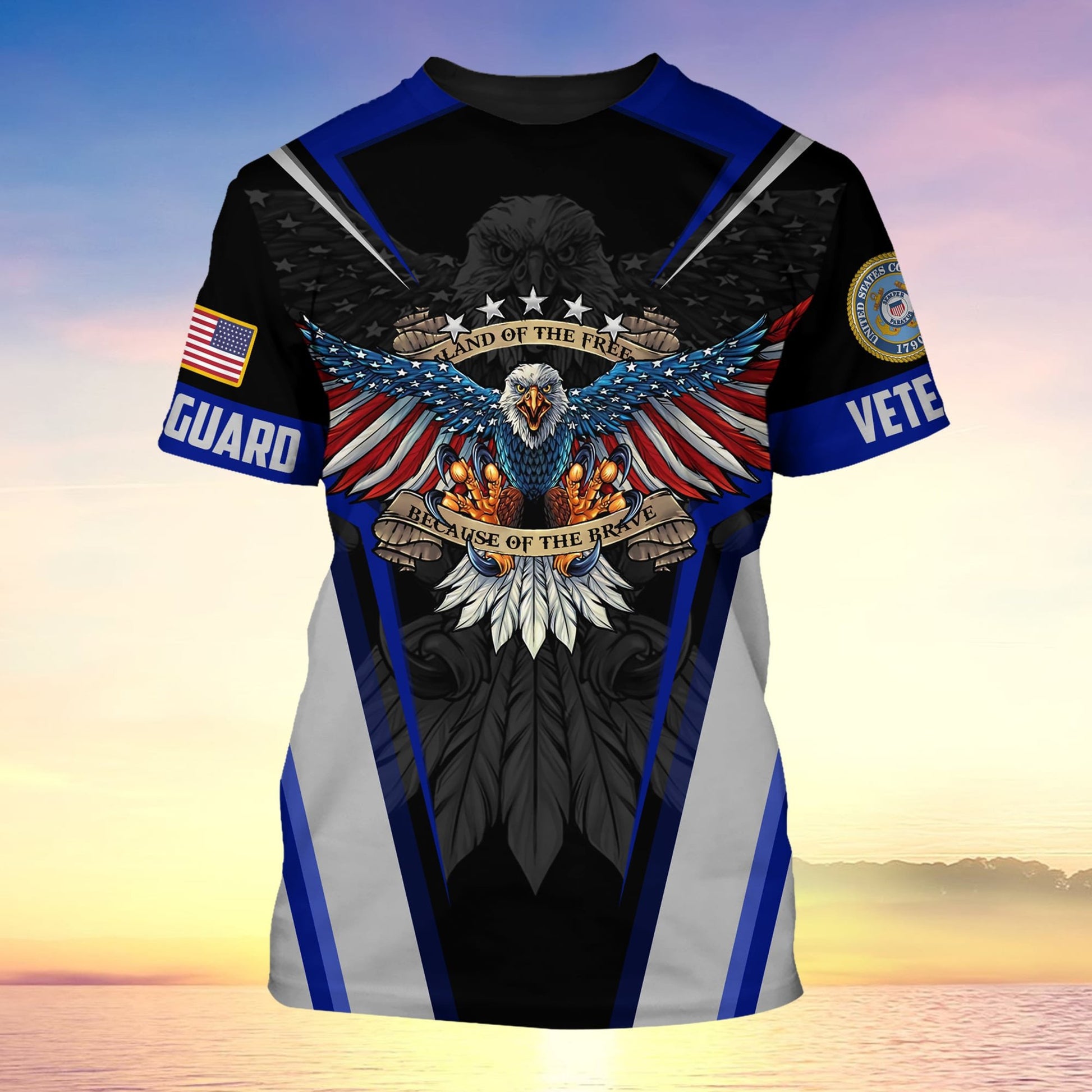 Premium Eagle Multiservice U.S Veteran T-Shirt PVC030801