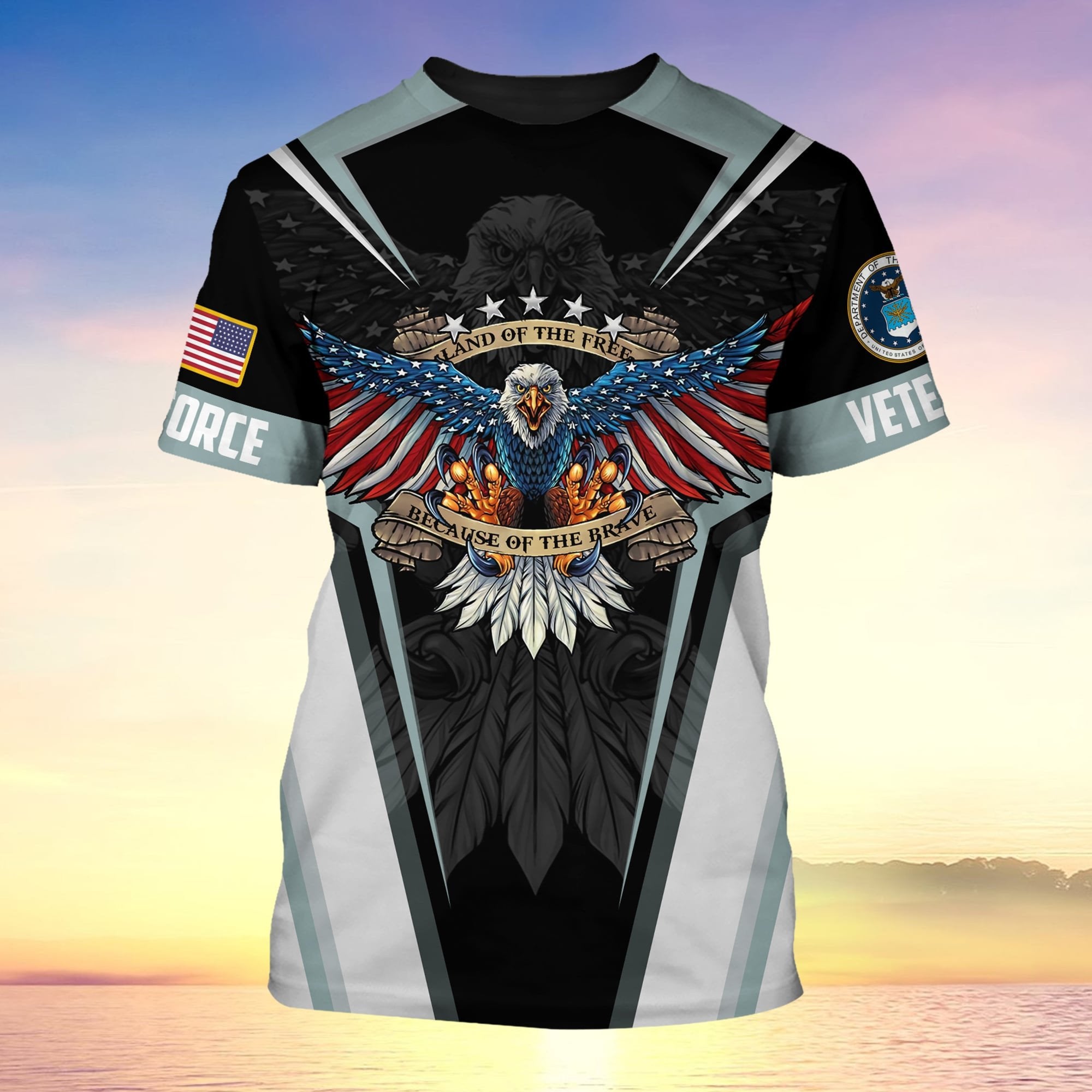Premium Eagle Multiservice U.S Veteran T-Shirt PVC030801