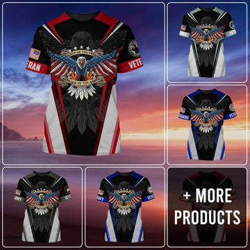 Premium Eagle Multiservice U.S Veteran T-Shirt PVC030801