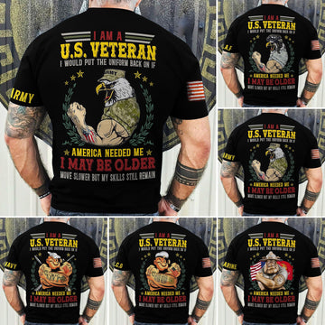 Premium I Am A U.S Veteran T-Shirt NPVC220602