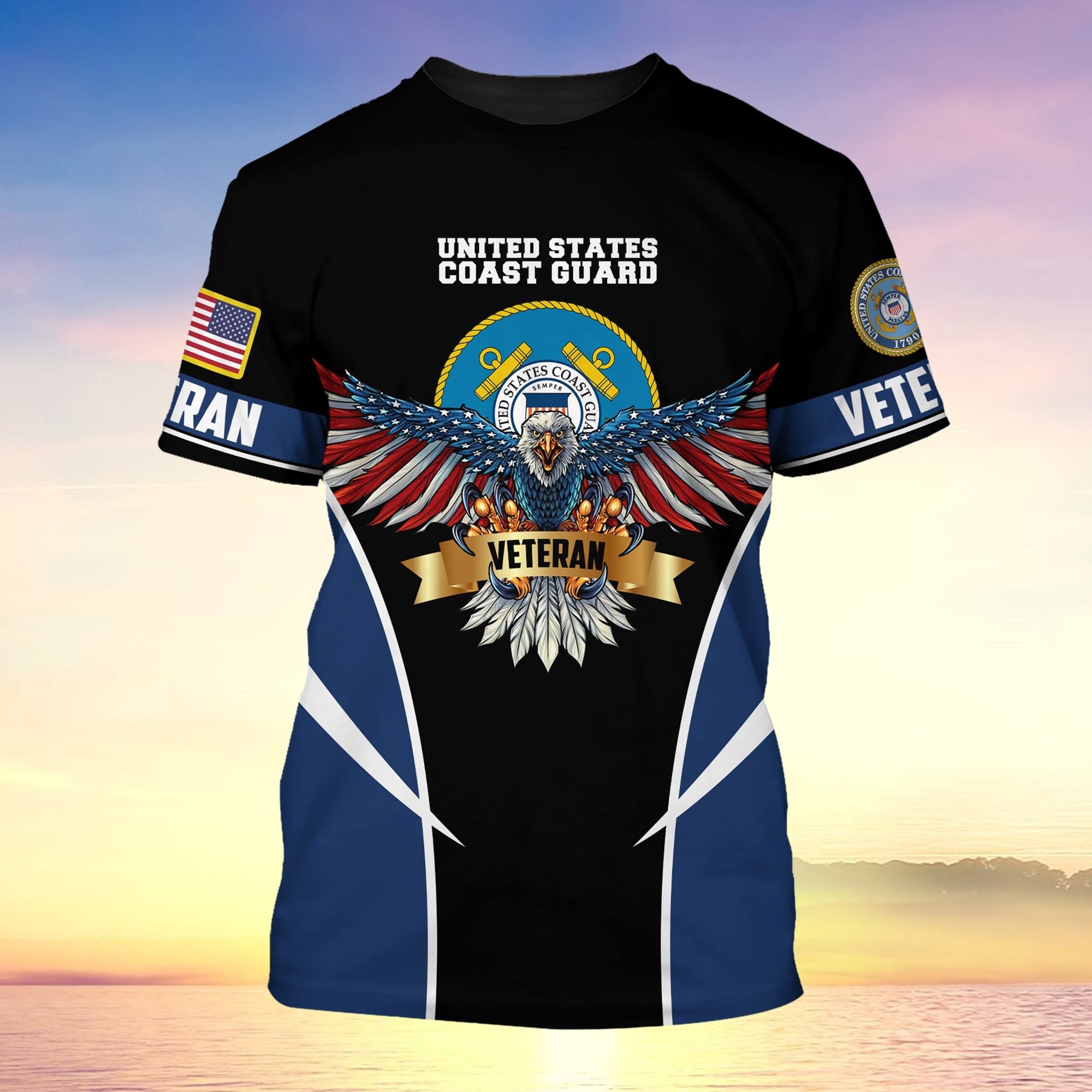Premium Eagle US Veteran T-Shirt NPVC130801