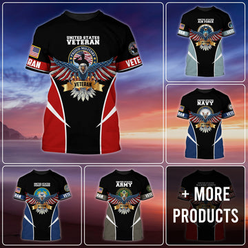 Premium Eagle US Veteran T-Shirt NPVC130801