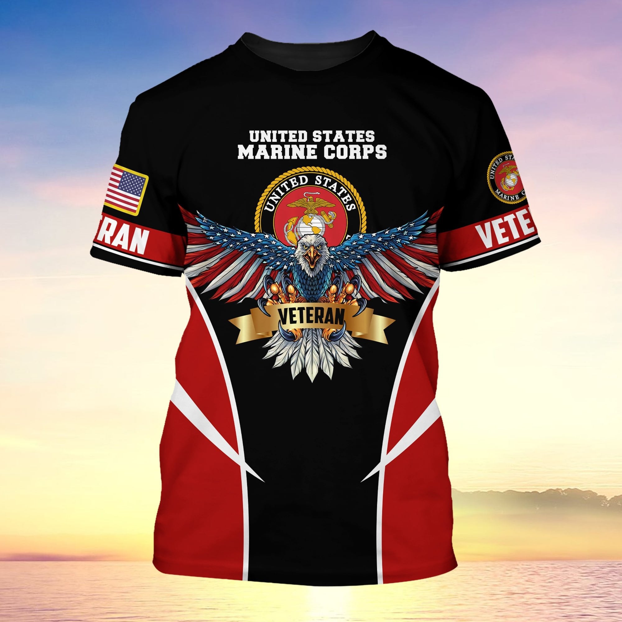 Premium Eagle US Veteran T-Shirt NPVC130801