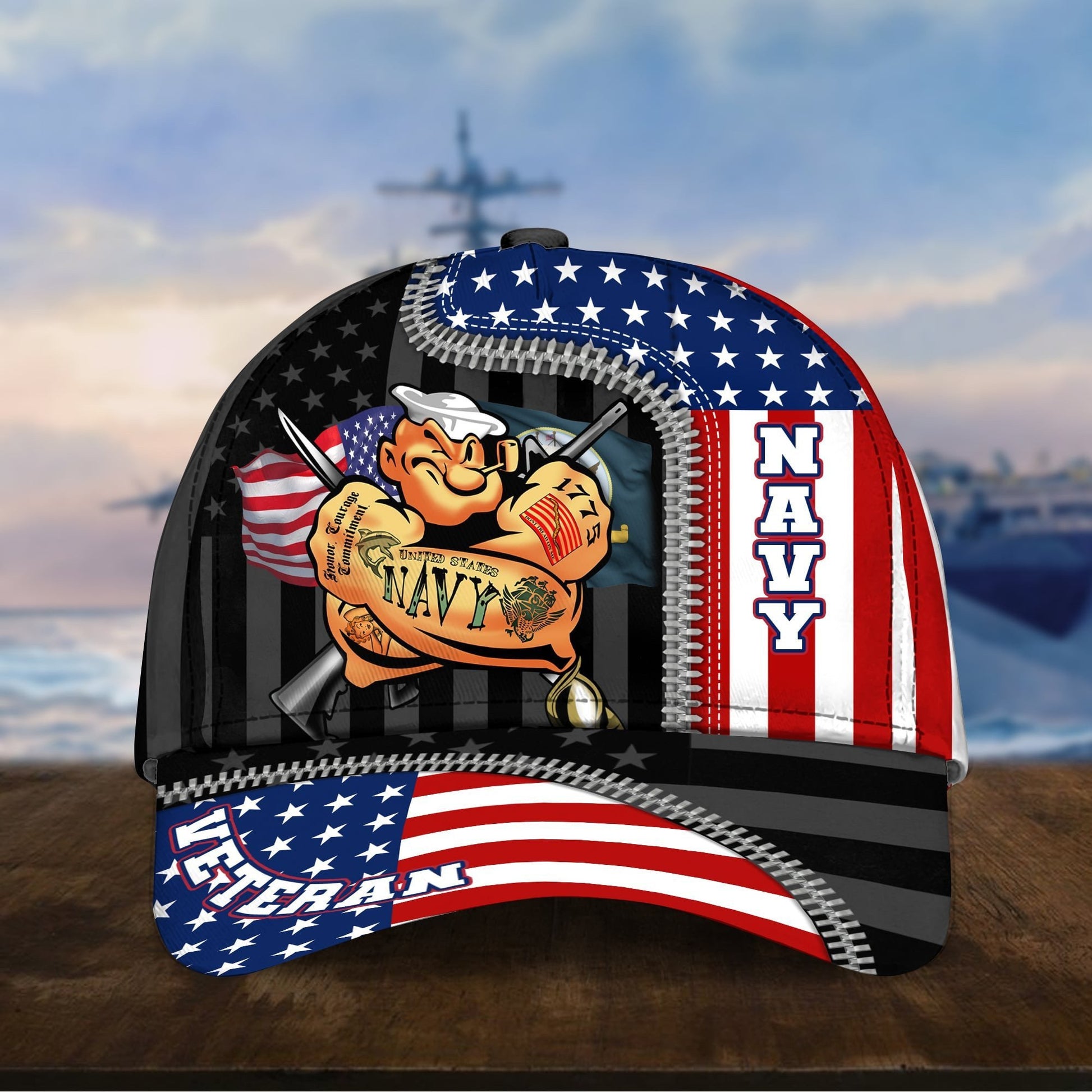 Premium Honoring All Who Served US Veteran Cap NPVC080902
