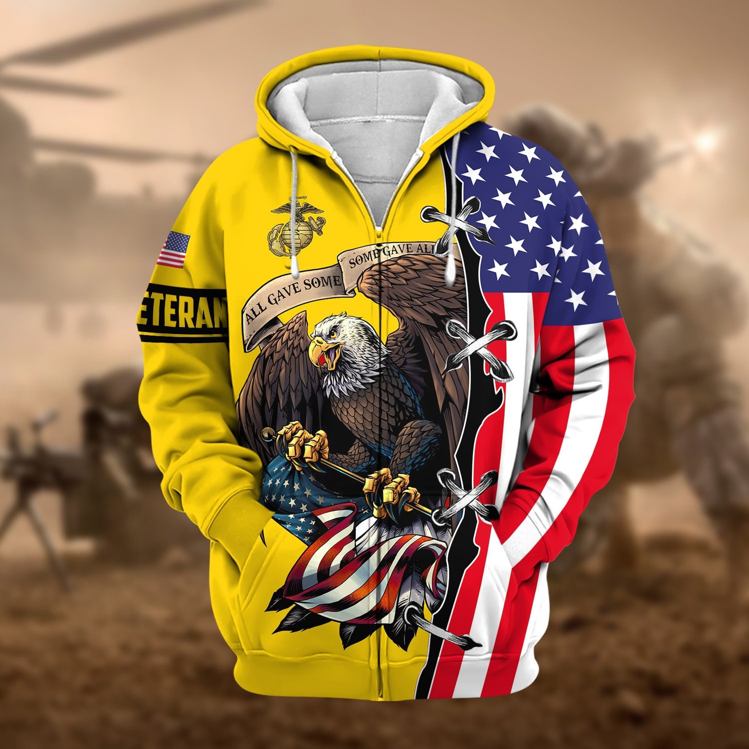 Premium US Veteran Zip Hoodie NPVC260803