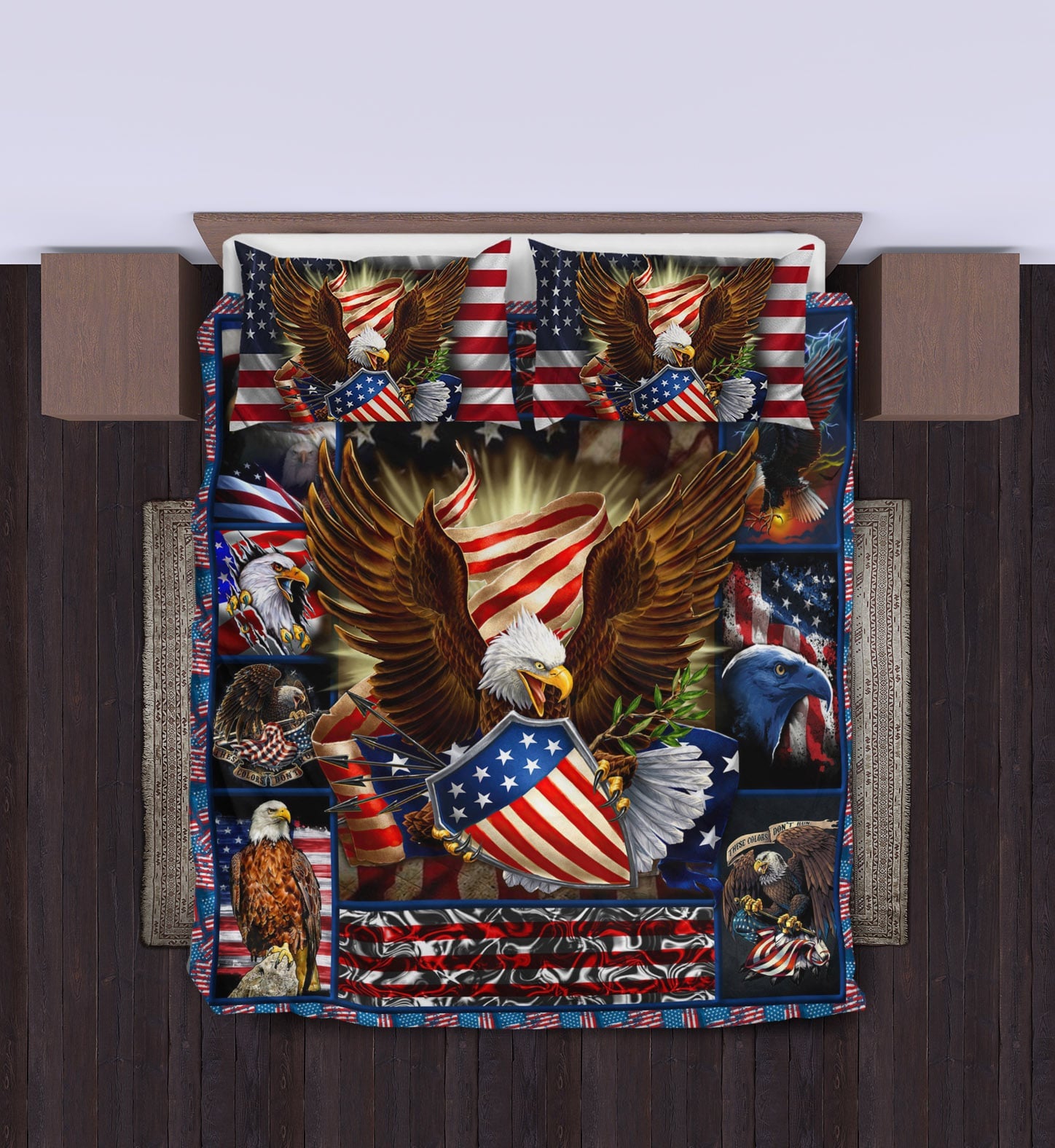 Unique Eagle U.S Veteran Bedding Set NPVC220805