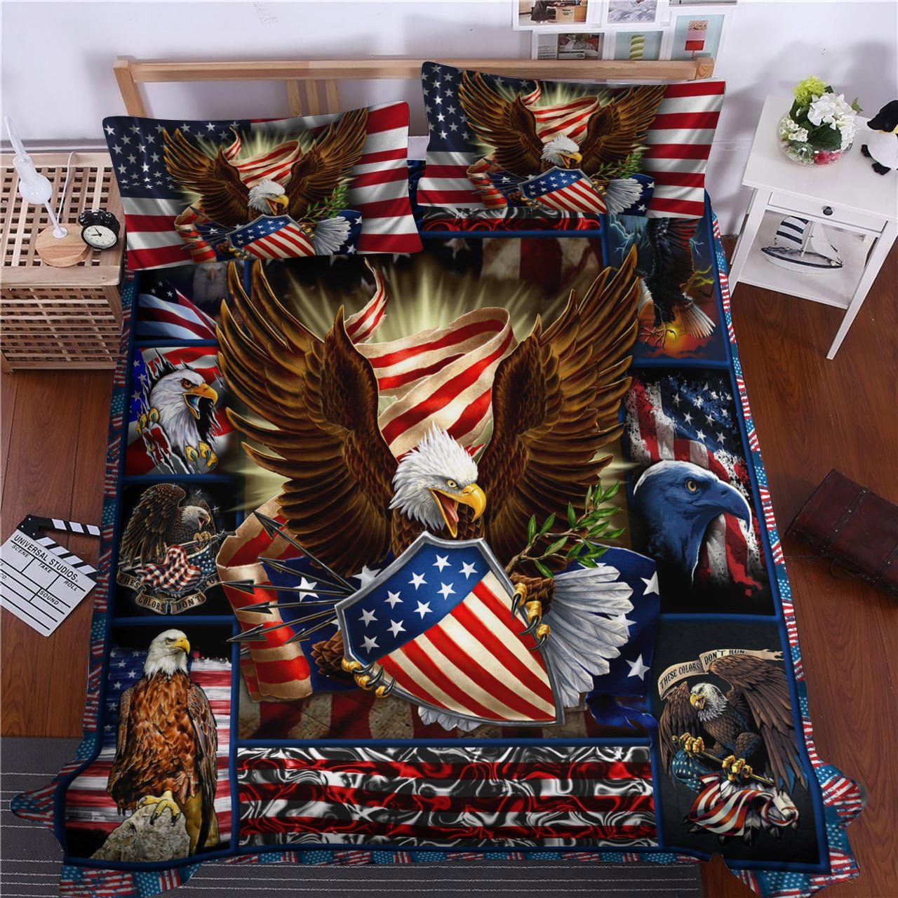 Unique Eagle U.S Veteran Bedding Set NPVC220805