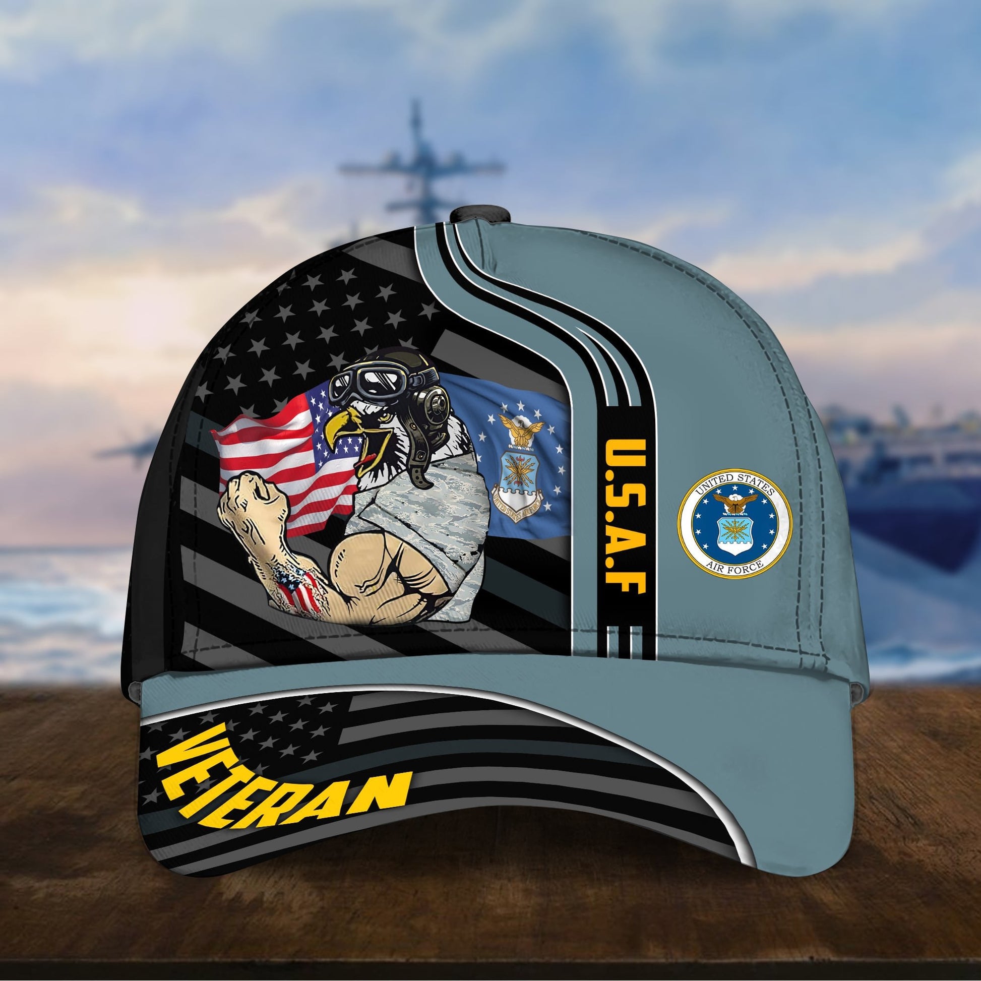 Premium Proud To Be A US Veteran Cap NPVC080903