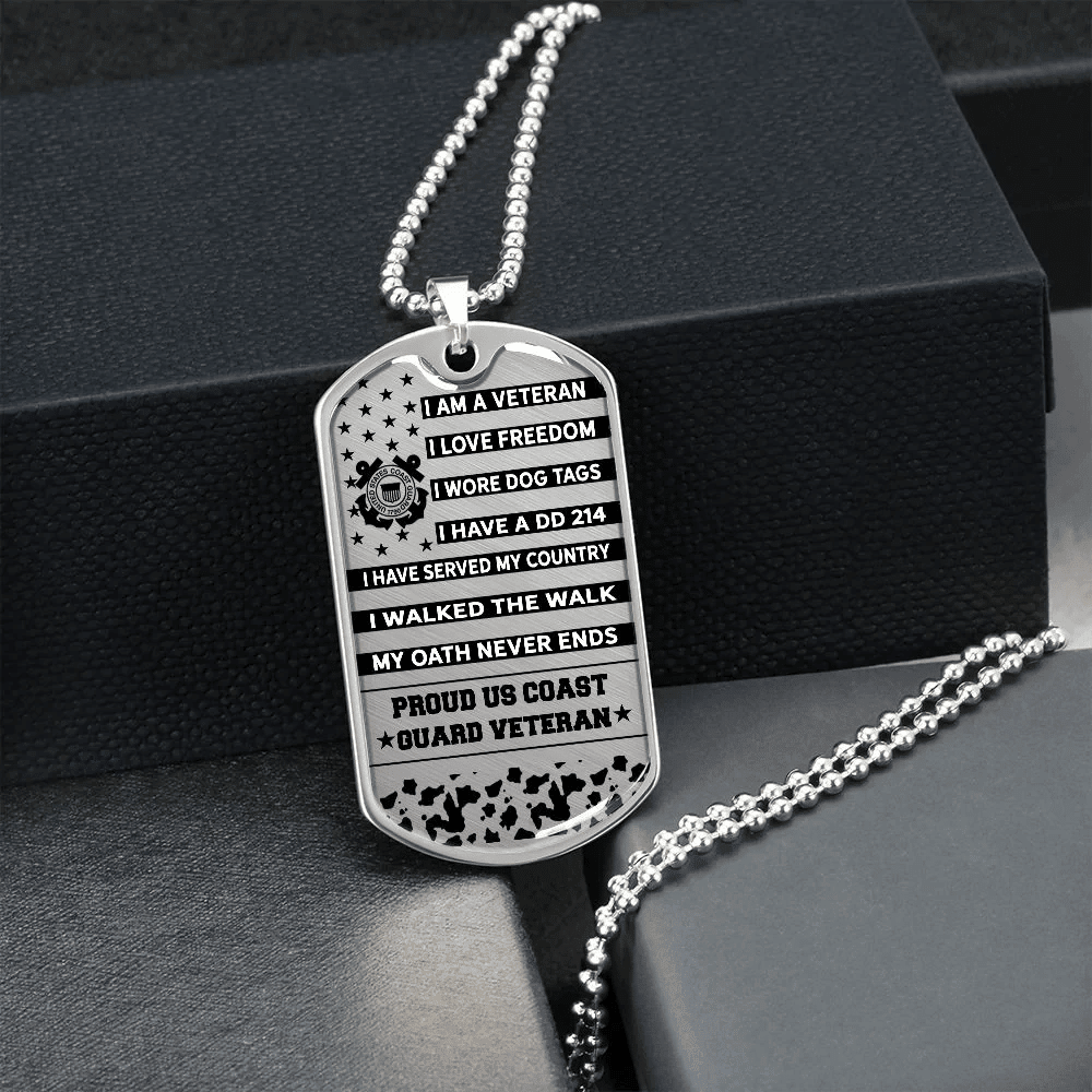 Unique US Veteran Dog Tag - I'm Proud TVNN050901