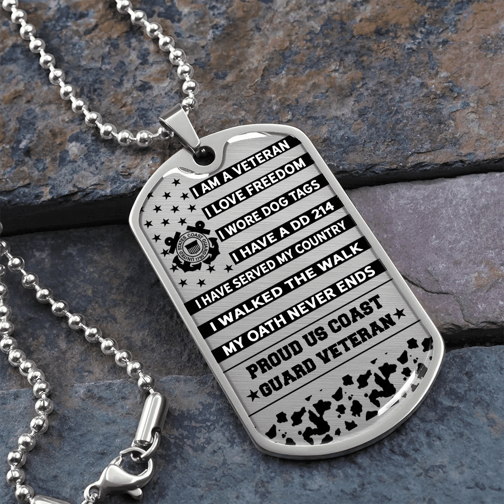Unique US Veteran Dog Tag - I'm Proud TVNN050901