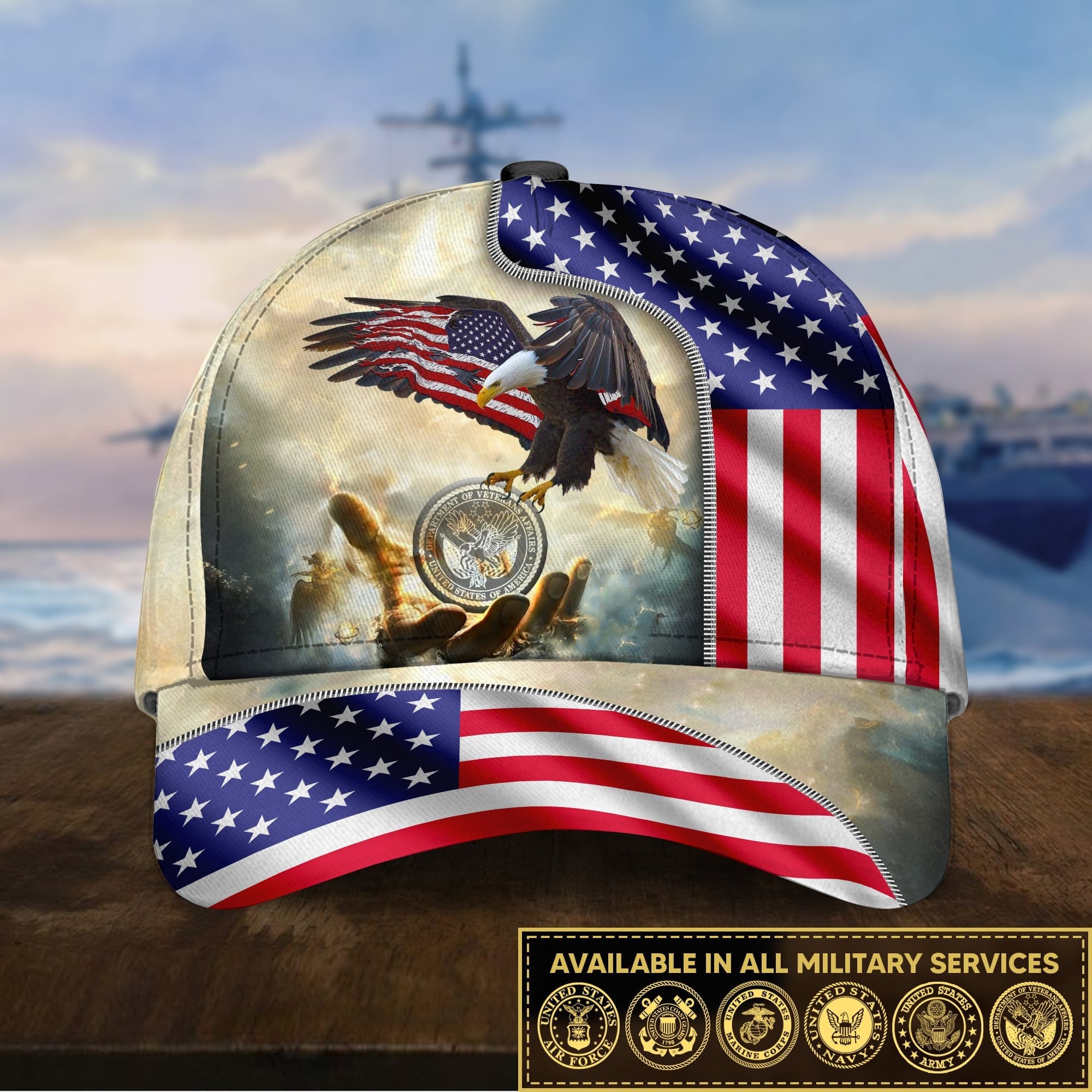 Unique God Bless US Veteran Cap NPVC260801