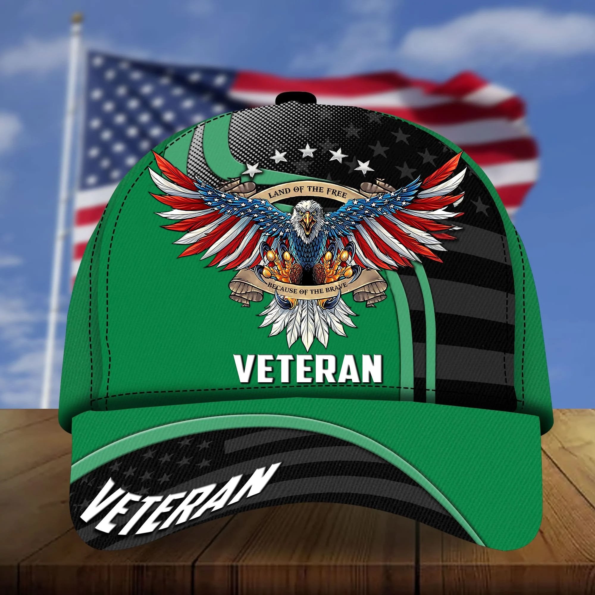 Premium Eagle US Veteran Cap NPVC230803