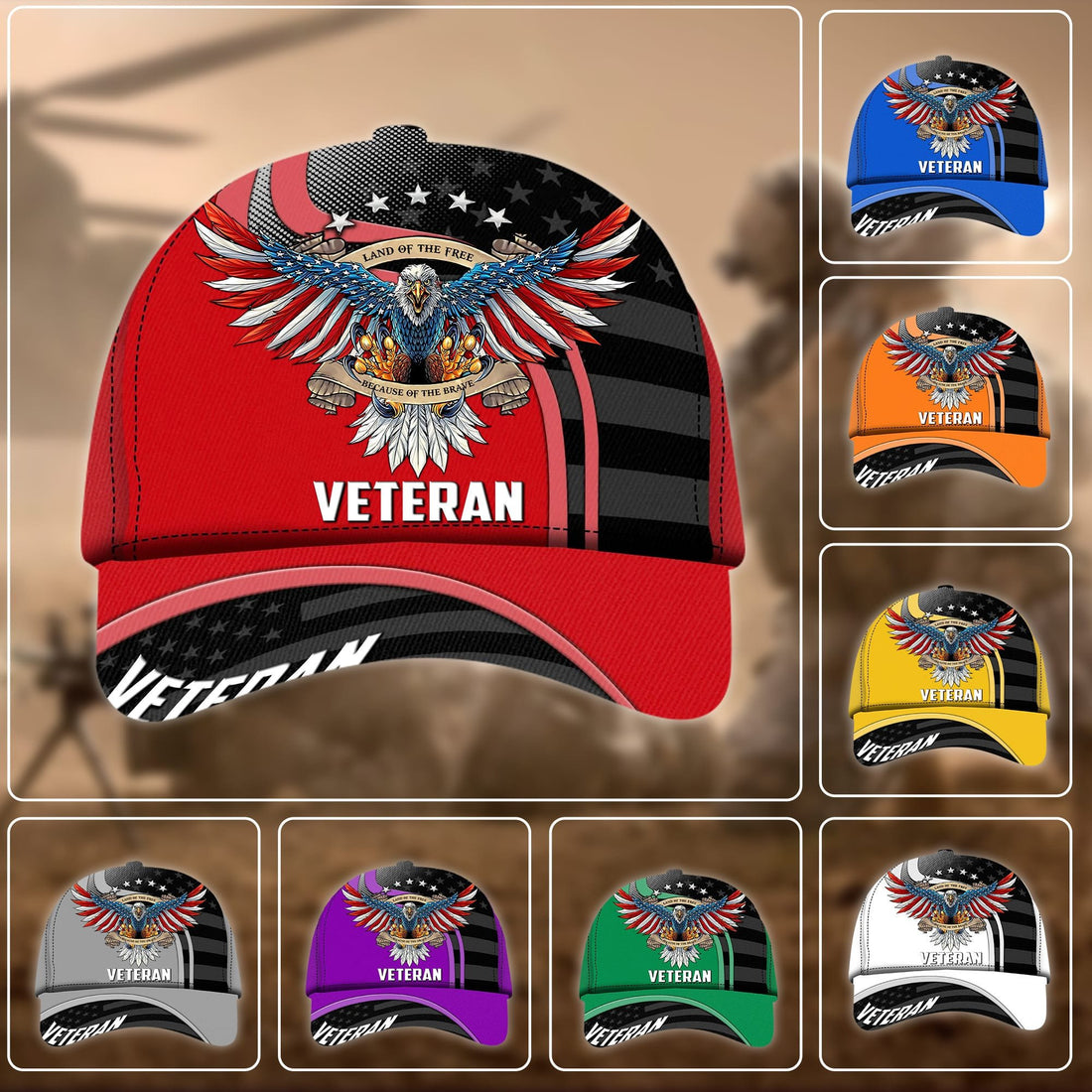 Premium Eagle US Veteran Cap NPVC230803