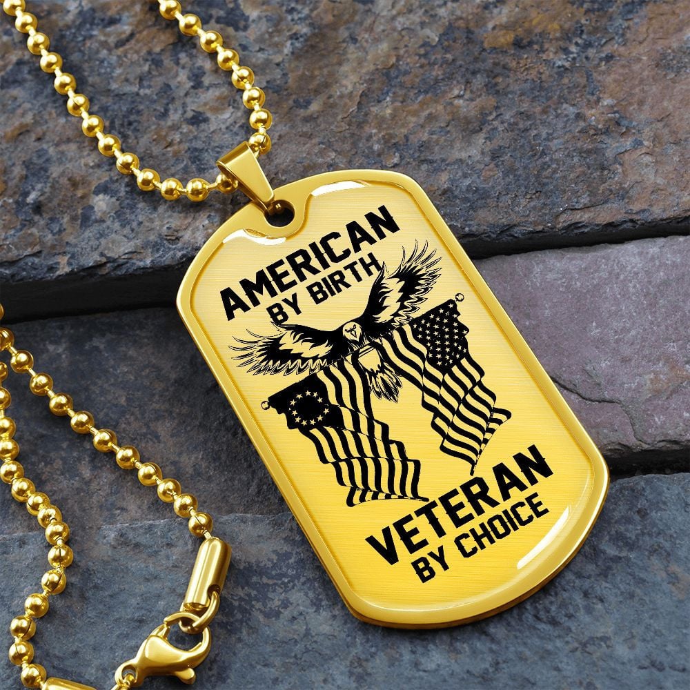 Military dog tag - American by birth TVNN050903