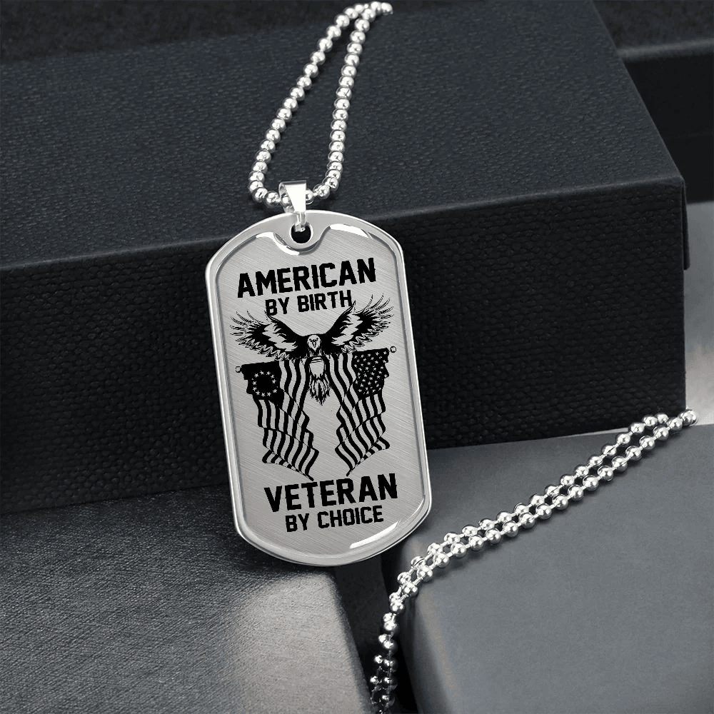Military dog tag - American by birth TVNN050903