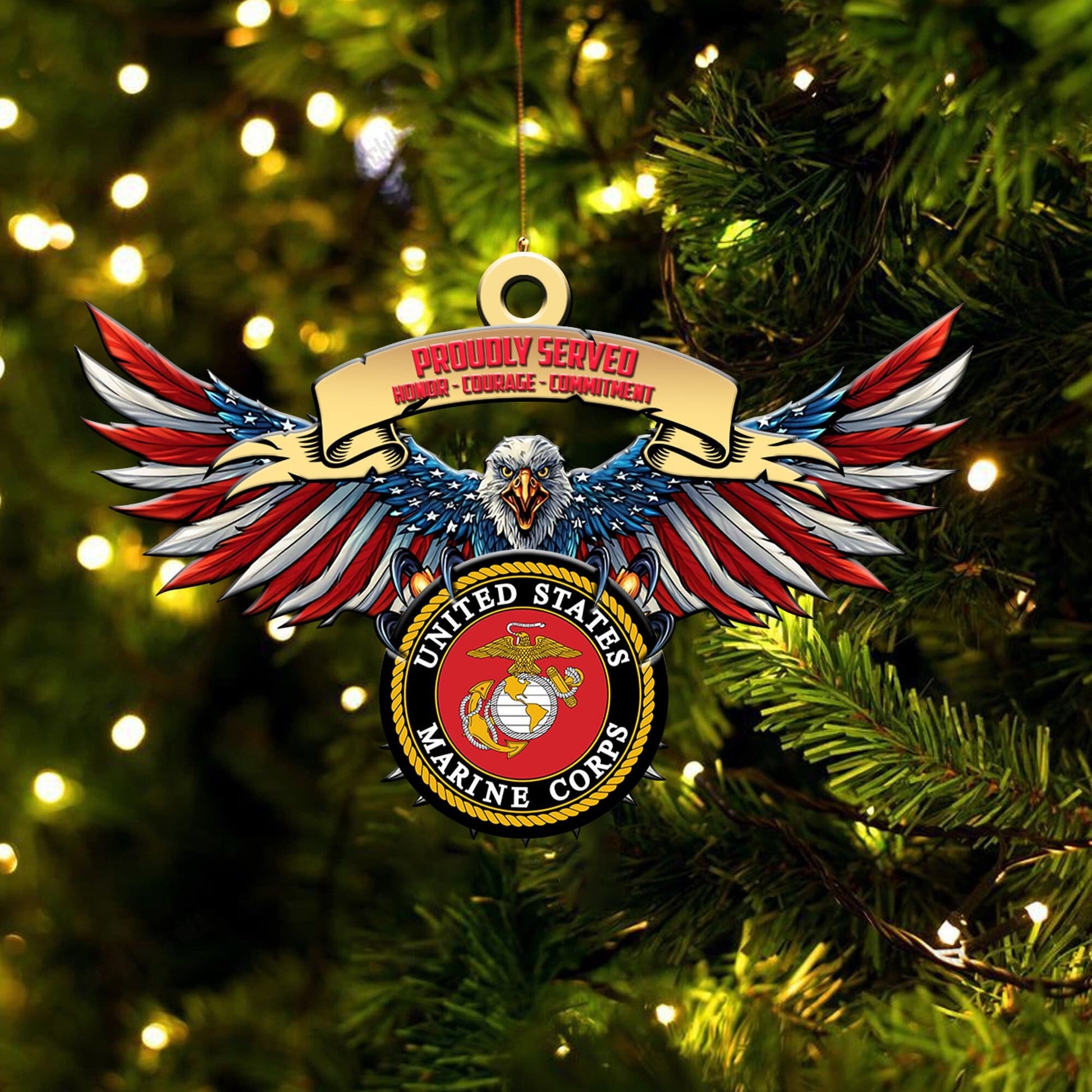 Premium Eagle US Veteran Ornament NPVC260902