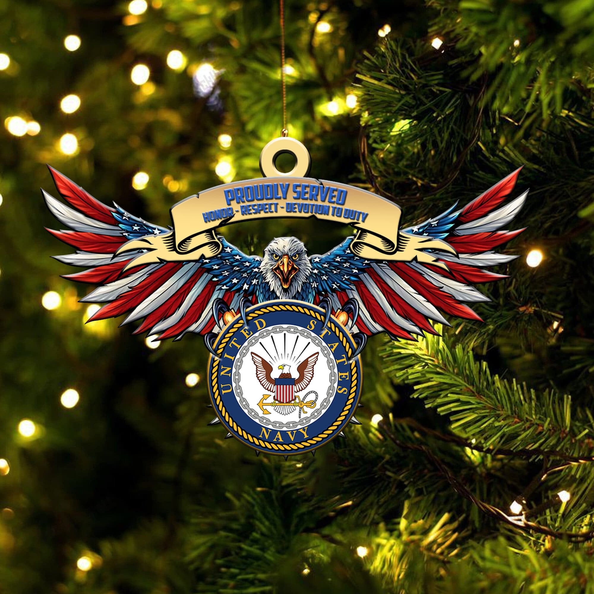 Premium Eagle US Veteran Ornament NPVC260902