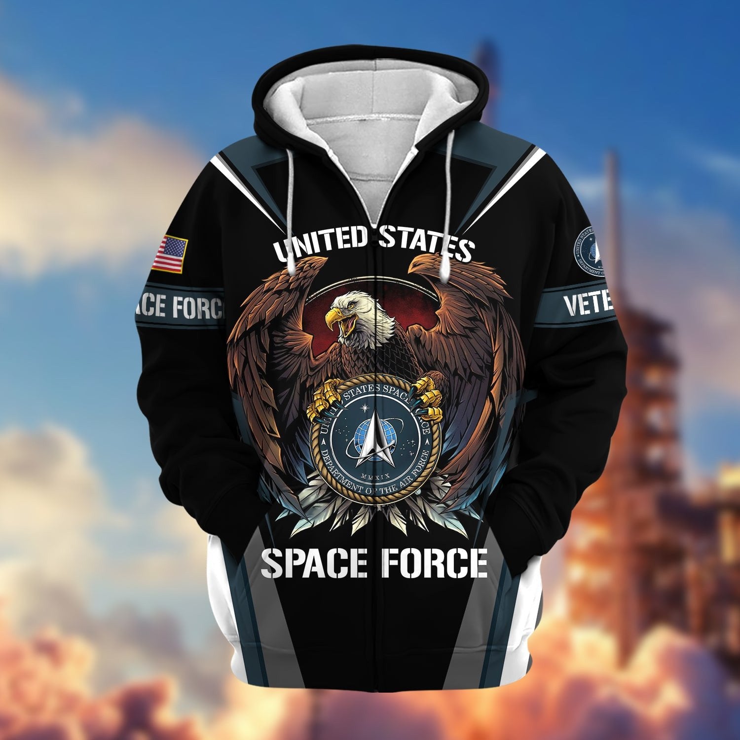 Premium Honoring All Who Served US Veteran Zip Hoodie NPVC200901