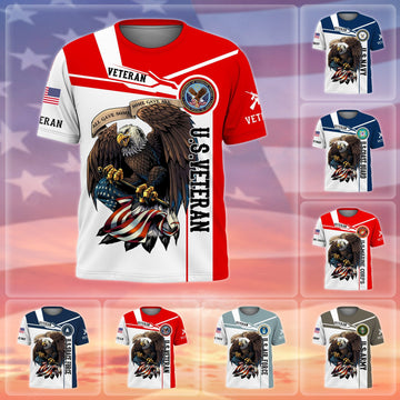 Premium Honoring All Who Served US Veteran T-Shirt NPVC240802