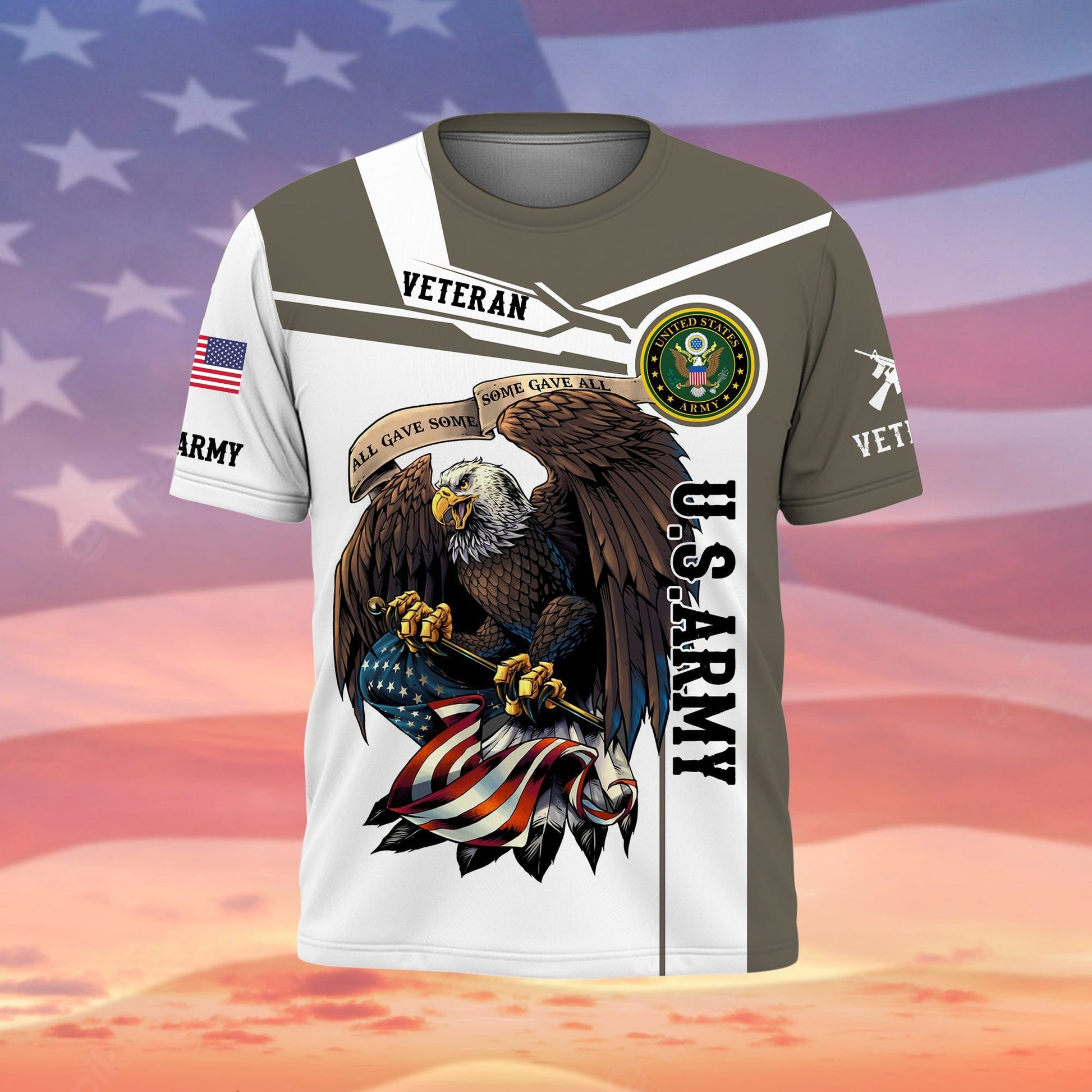 Premium Honoring All Who Served US Veteran T-Shirt NPVC240802
