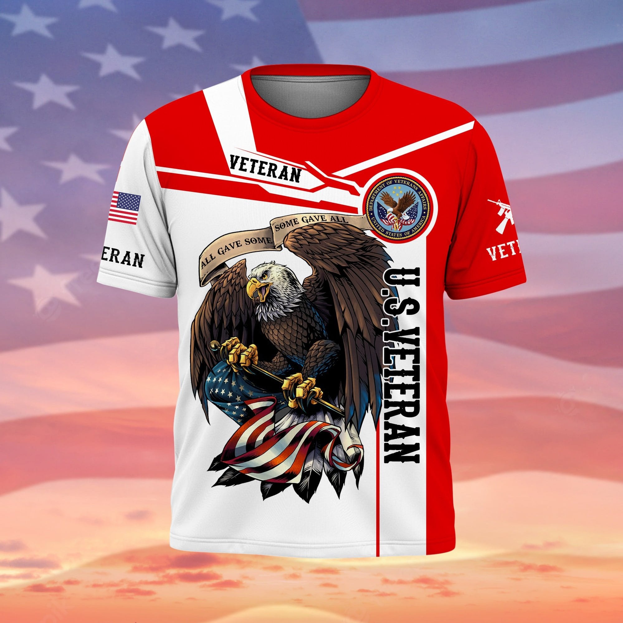 Premium Honoring All Who Served US Veteran T-Shirt NPVC240802