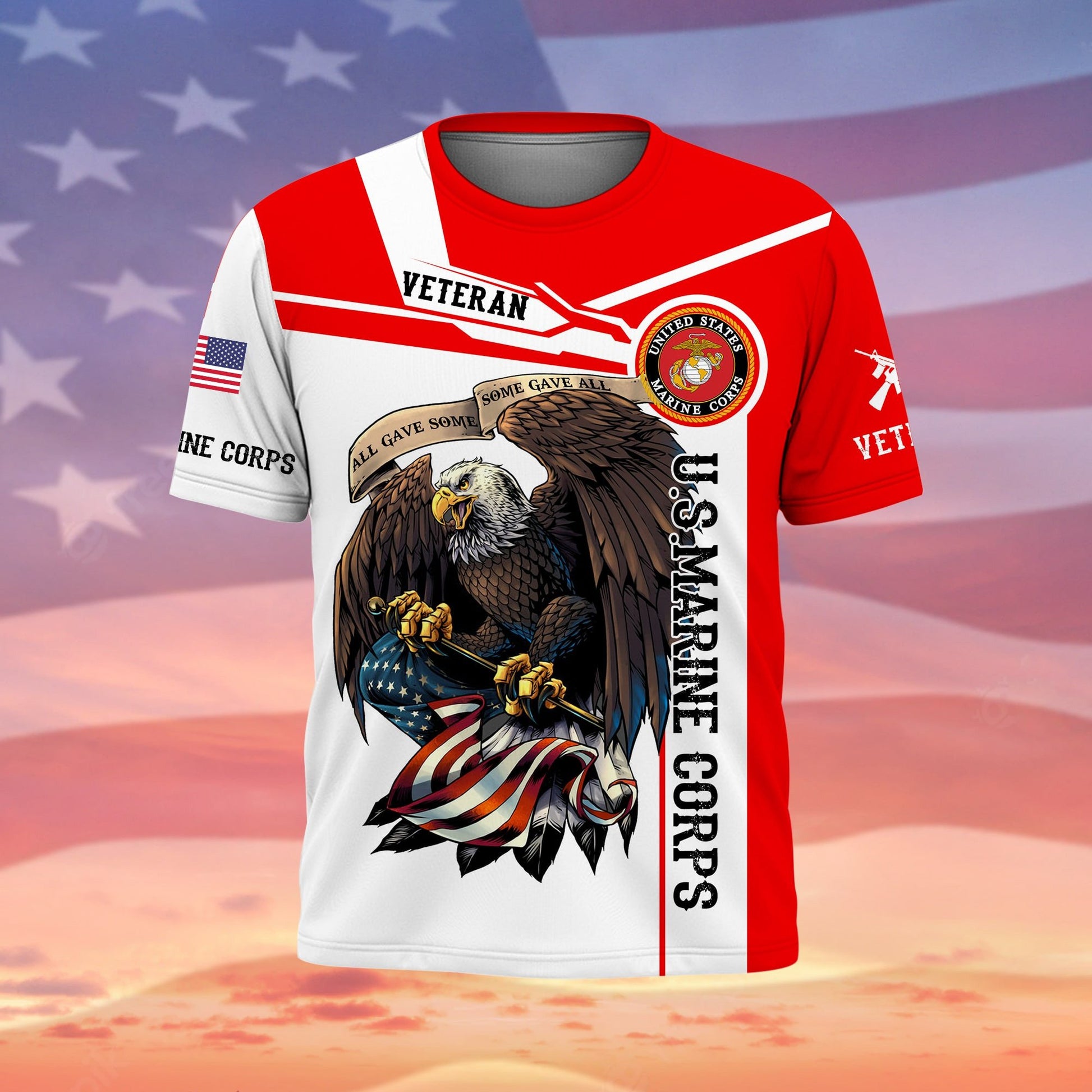 Premium Honoring All Who Served US Veteran T-Shirt NPVC240802