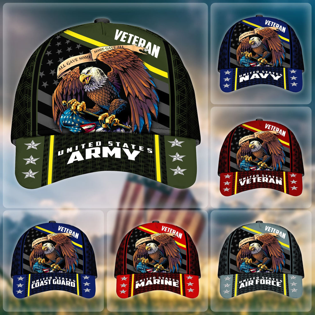Premium Eagle US Veteran Cap NPVC171001