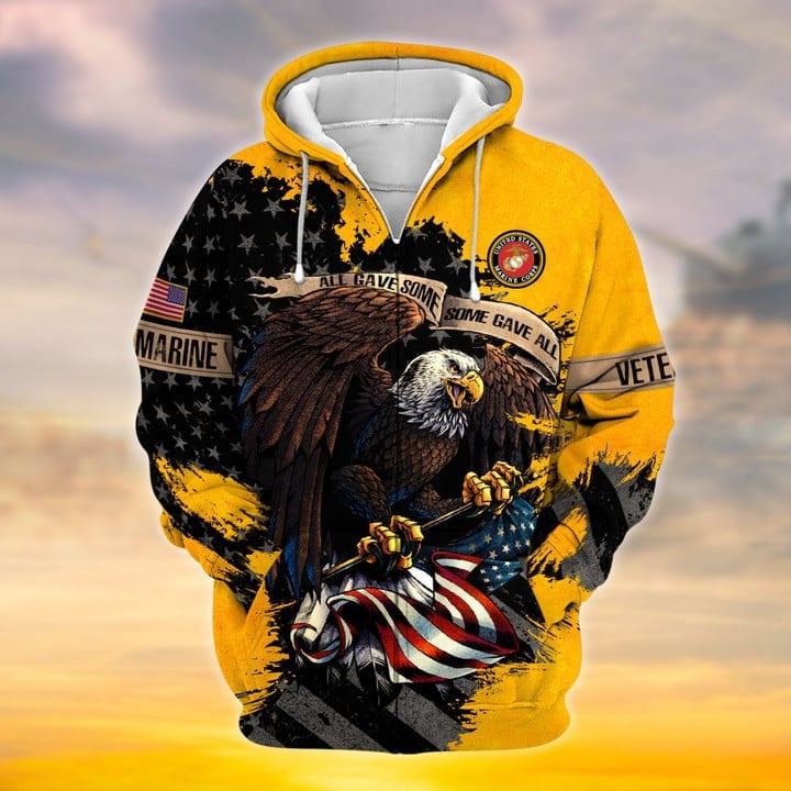 Premium Eagle US Veteran Zip Hoodie NPVC181001