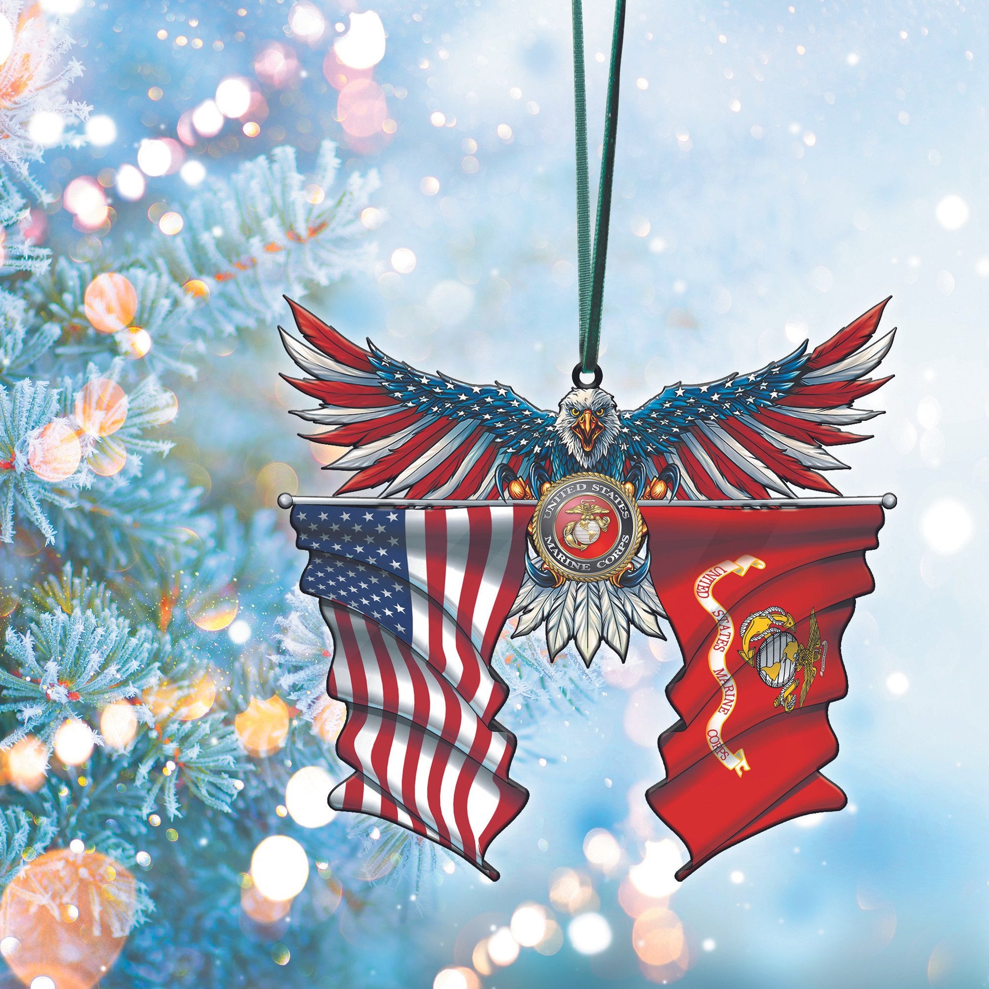 Premium Eagle US Veteran Ornament NPVC071015