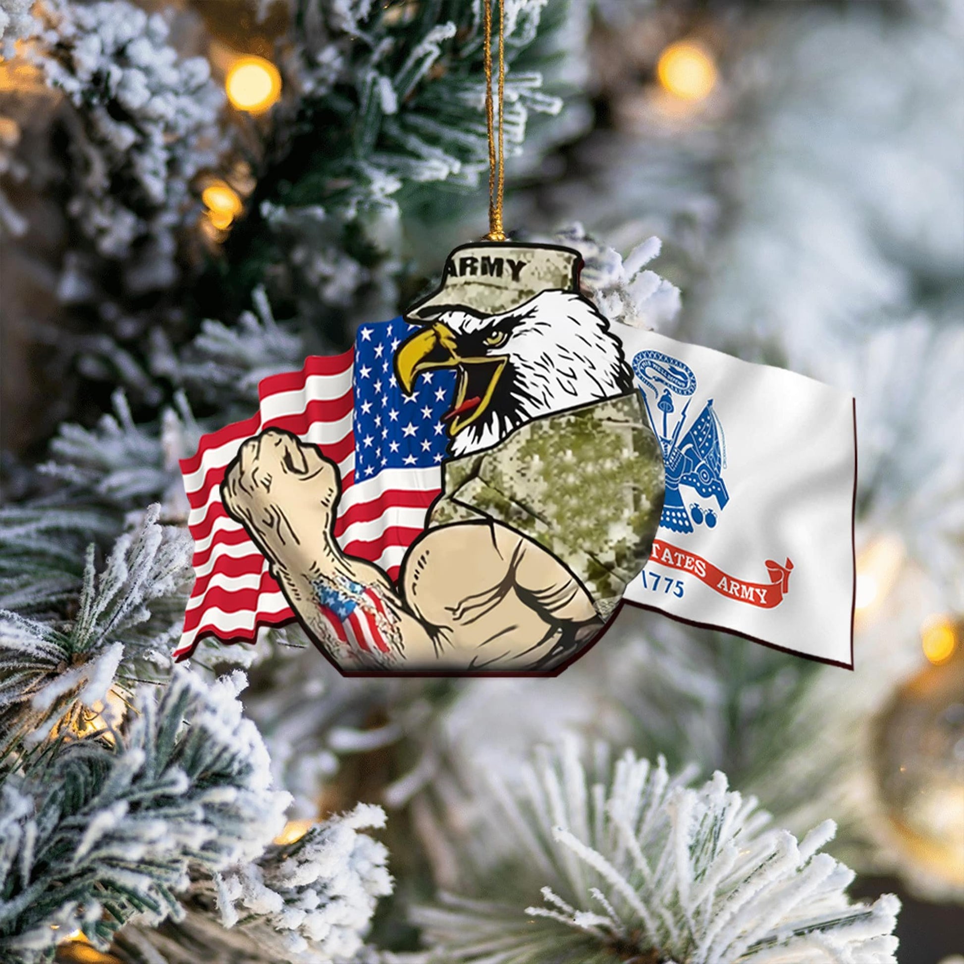 Premium US Veteran Ornament NPVC031002