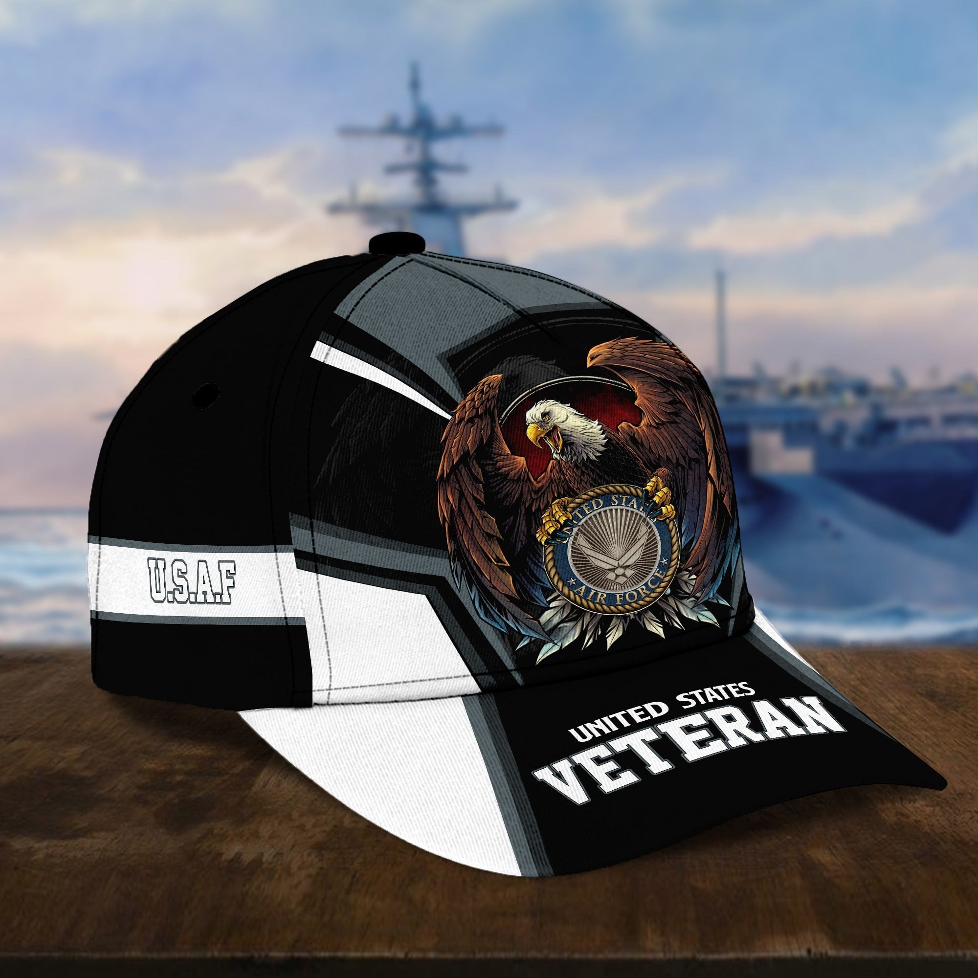 Premium Eagle US Veteran Cap NPVC251002