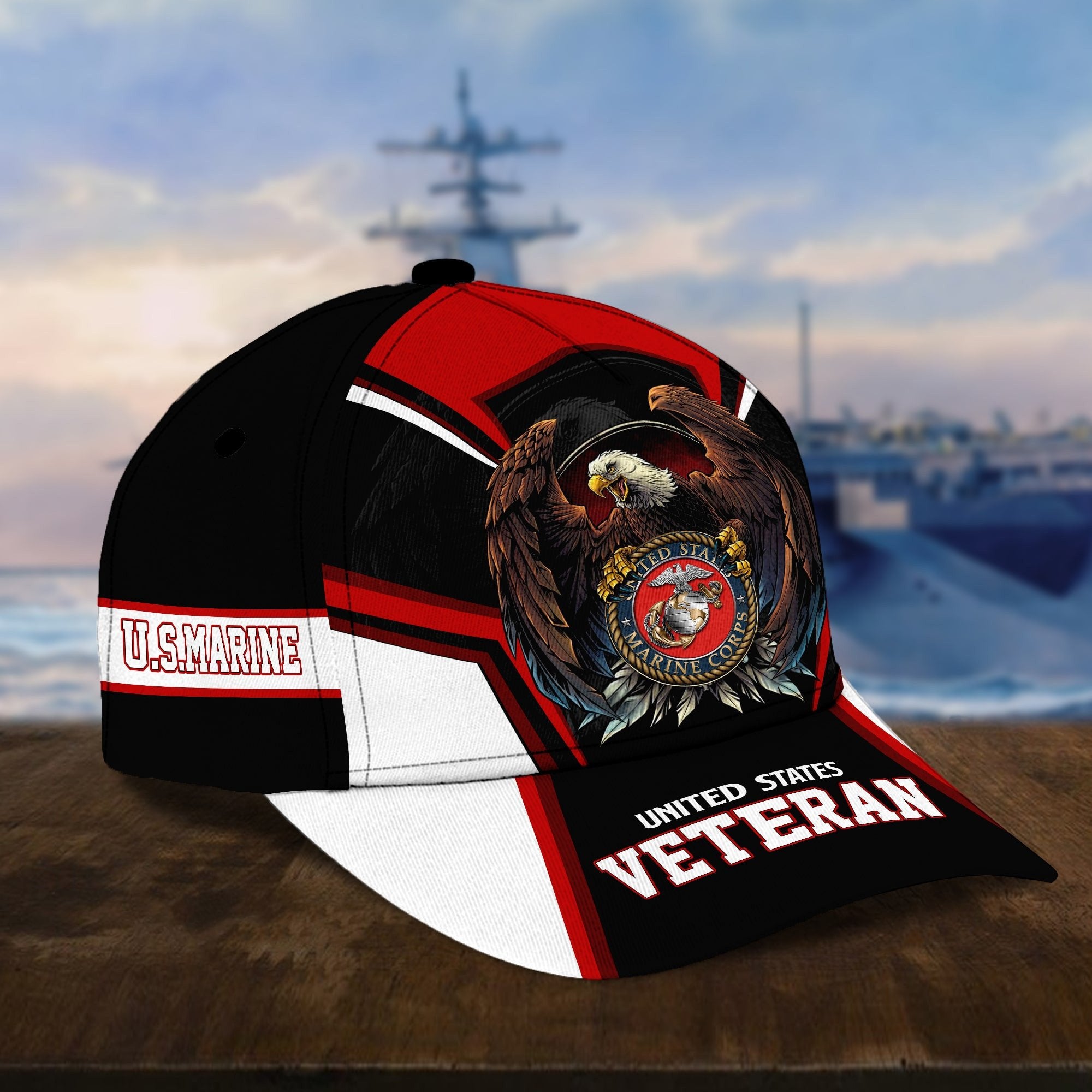 Premium Eagle US Veteran Cap NPVC251002
