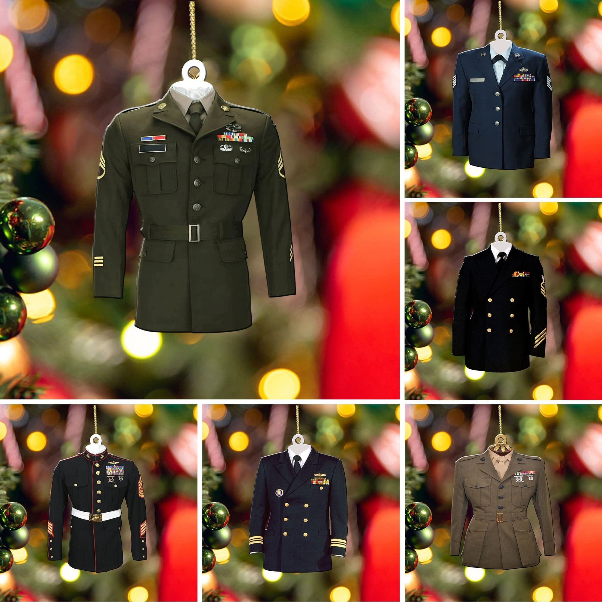 Premium US Veteran Ornament NPVC071001