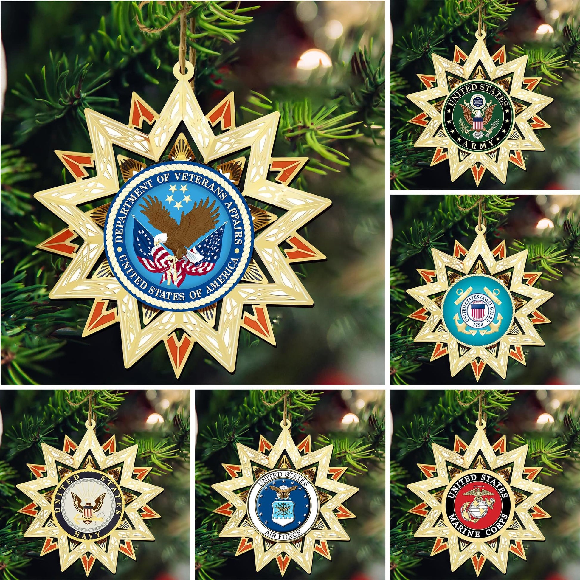 Premium US Veteran Ornament NPVC041104