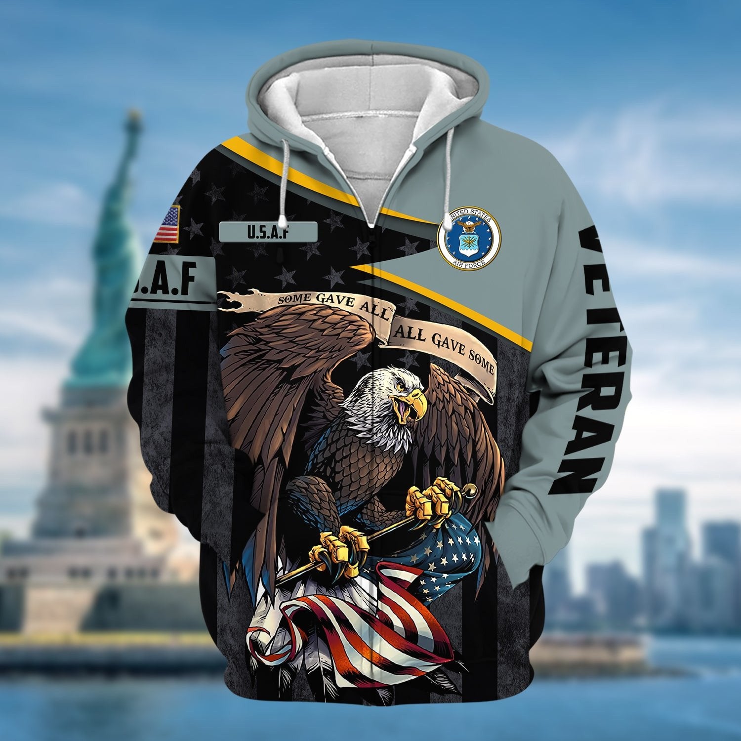 Premium All Gave Some US Veteran Zip Hoodie NPVC101102