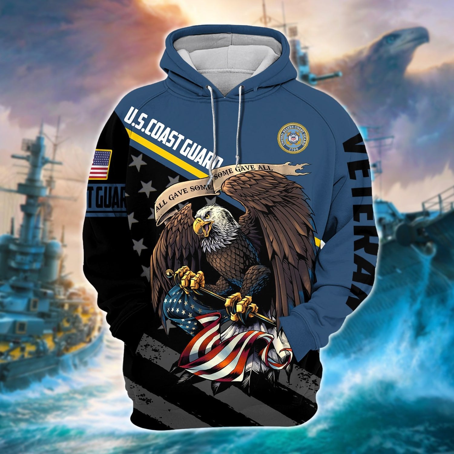 Premium All Gave Some Some Gave All US Veteran Hoodie NPVC161201