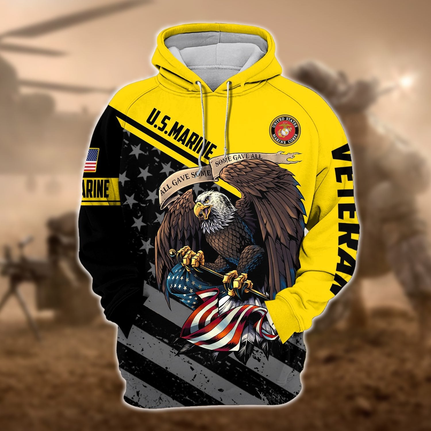 Premium All Gave Some Some Gave All US Veteran Hoodie NPVC161201