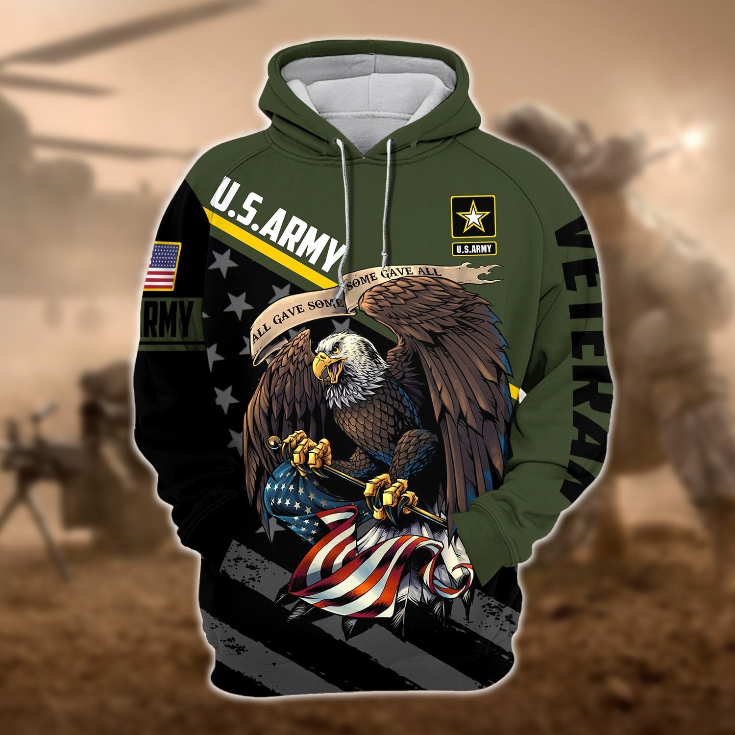 Premium All Gave Some Some Gave All US Veteran Hoodie NPVC161201