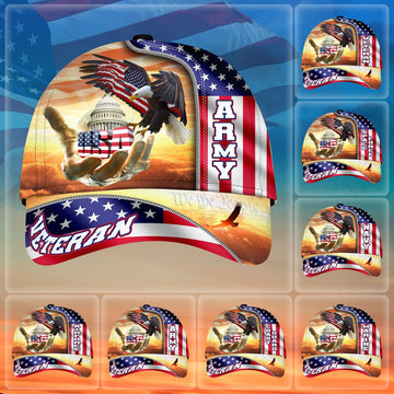 Unique American Patriot US Veteran Cap NPVC070603